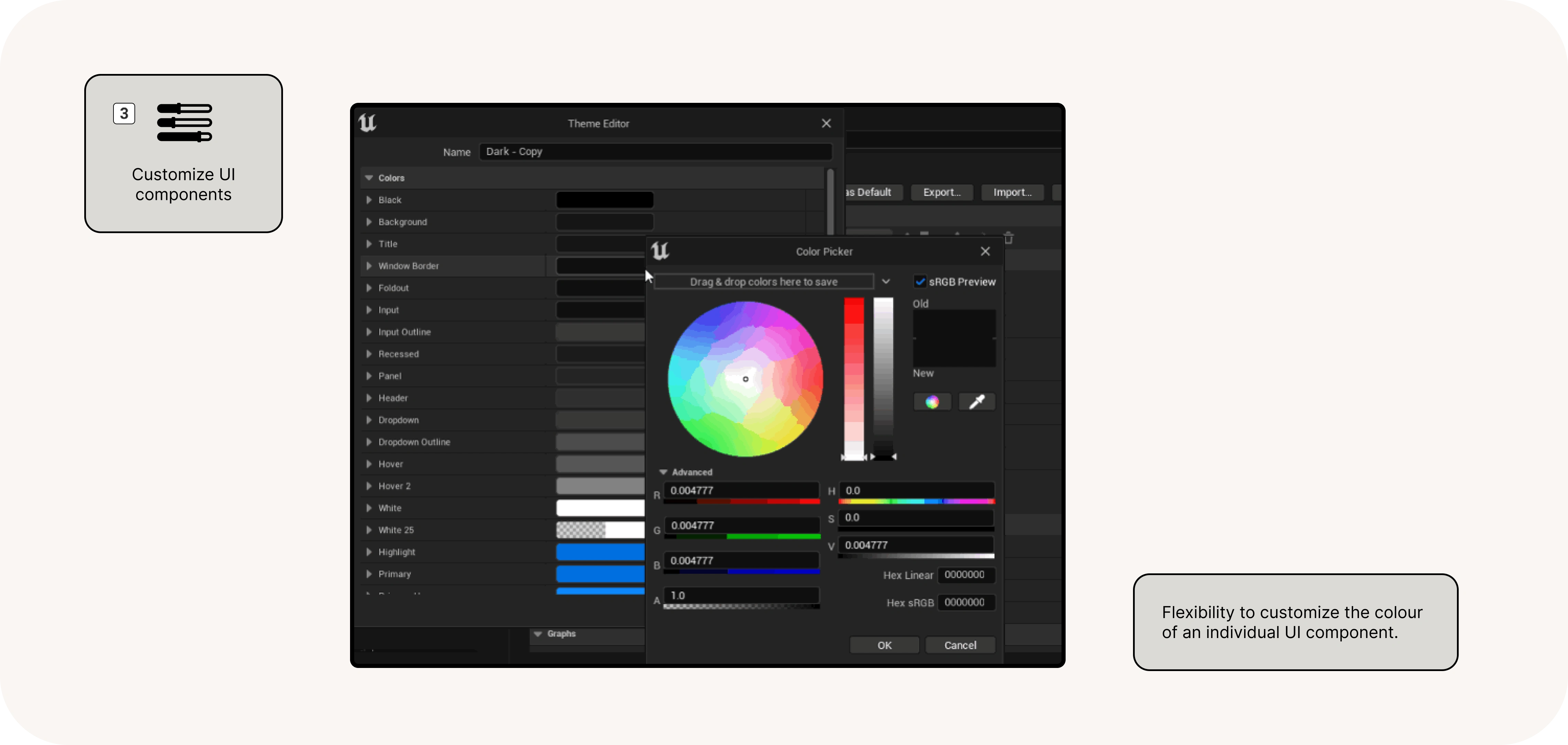 Use case 3: Increasing colour customization 