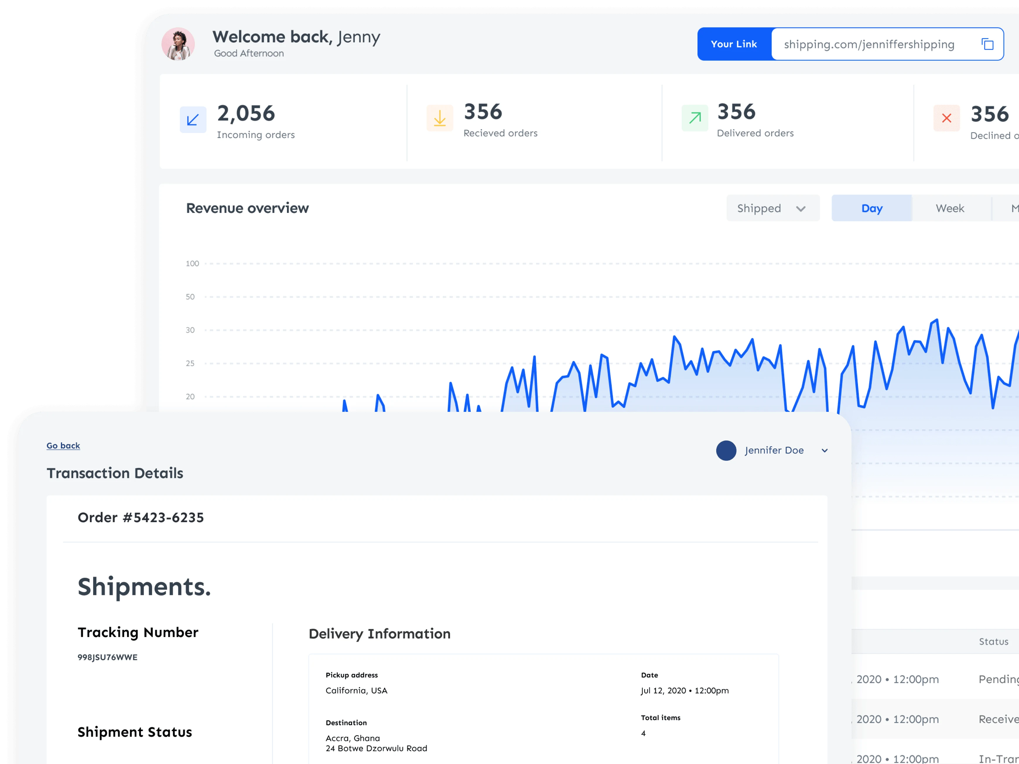 Contena Vendor Dashboard
