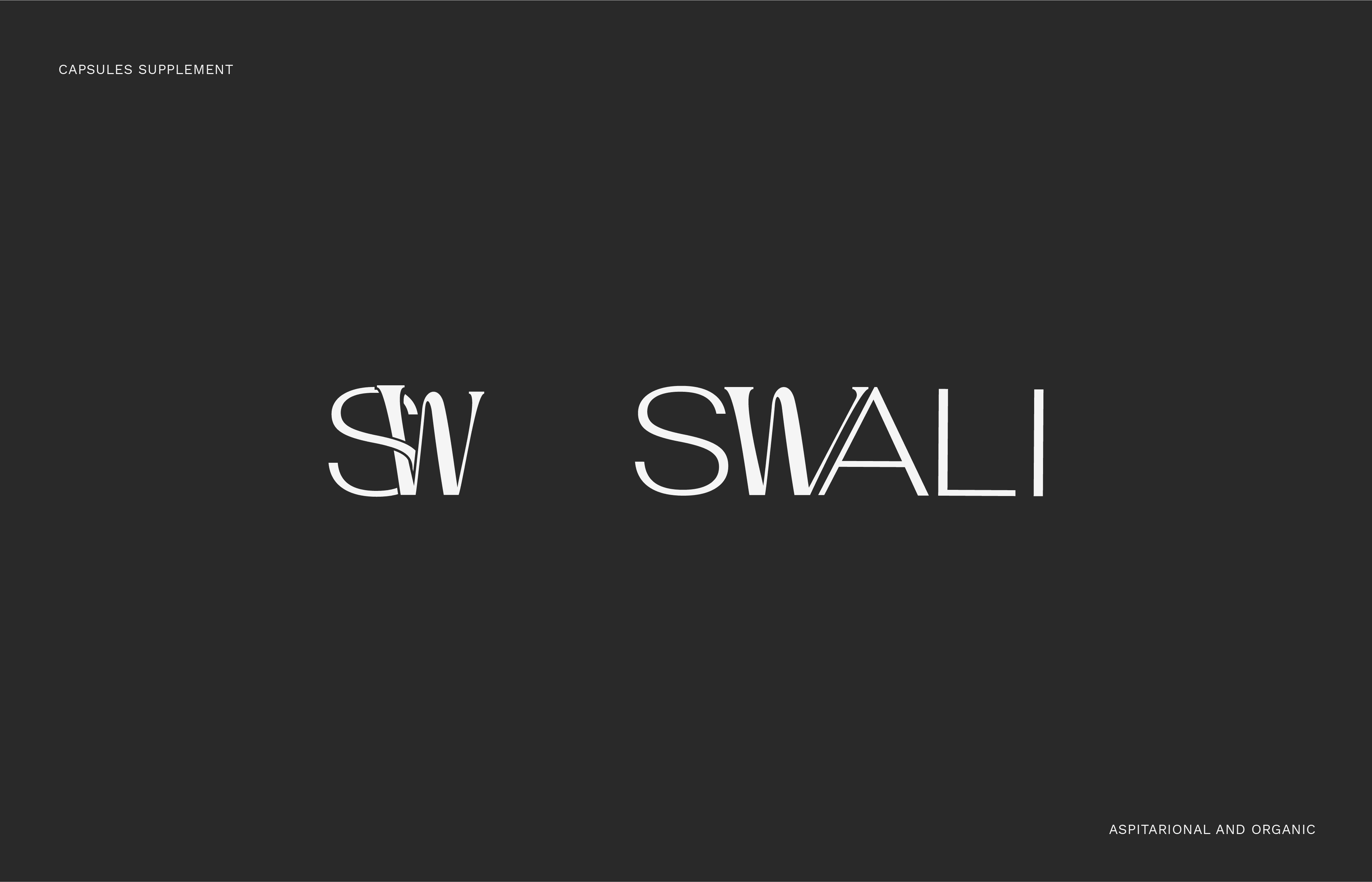 Swali is a dietary supplement brand, whose aesthetics are aspirational, eye-catching and organic inspired