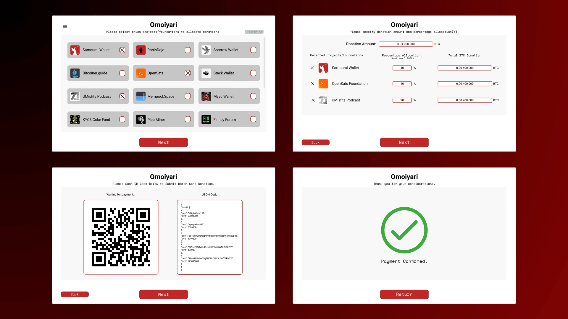 Simplified look into the web application.