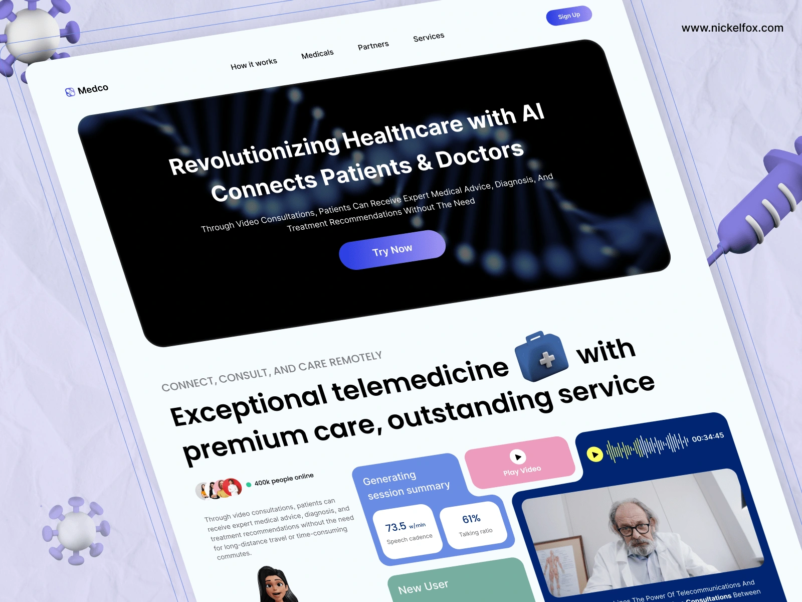 AI Medical Consulting Website