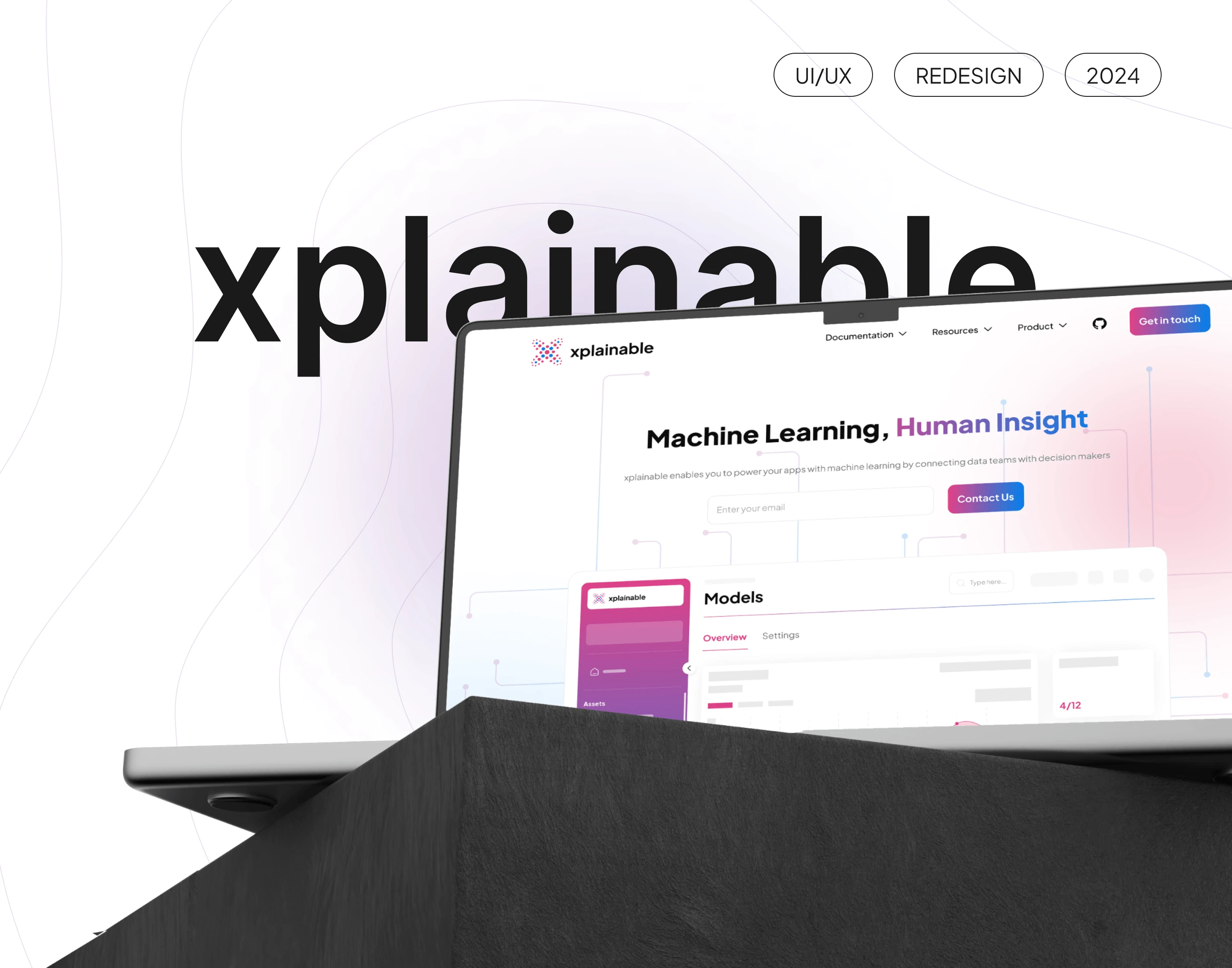 xPlainable Landing Page overview