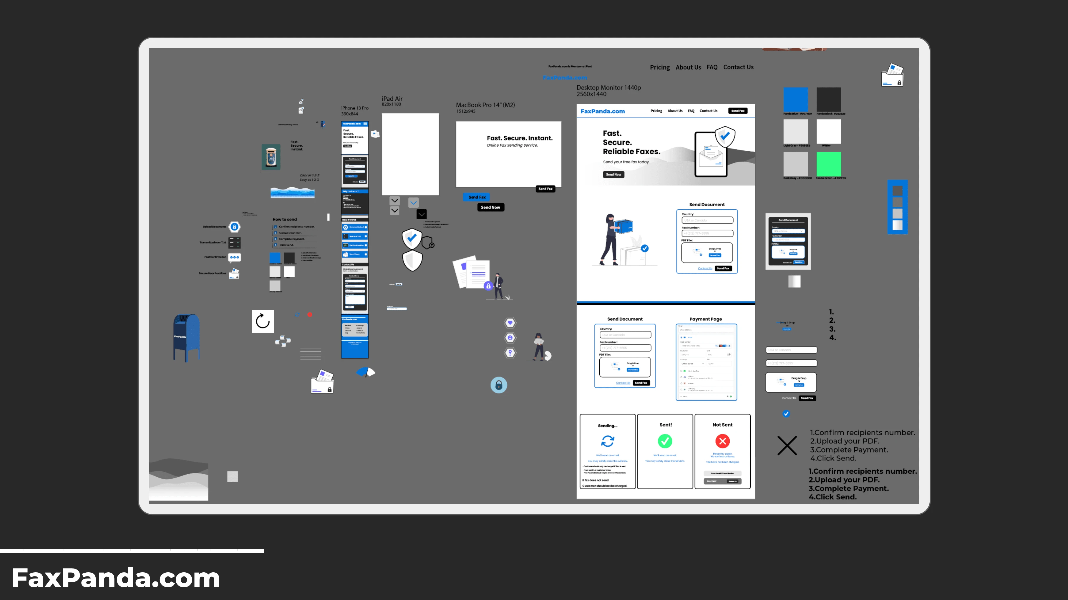 Front End Design Work for FaxPanda