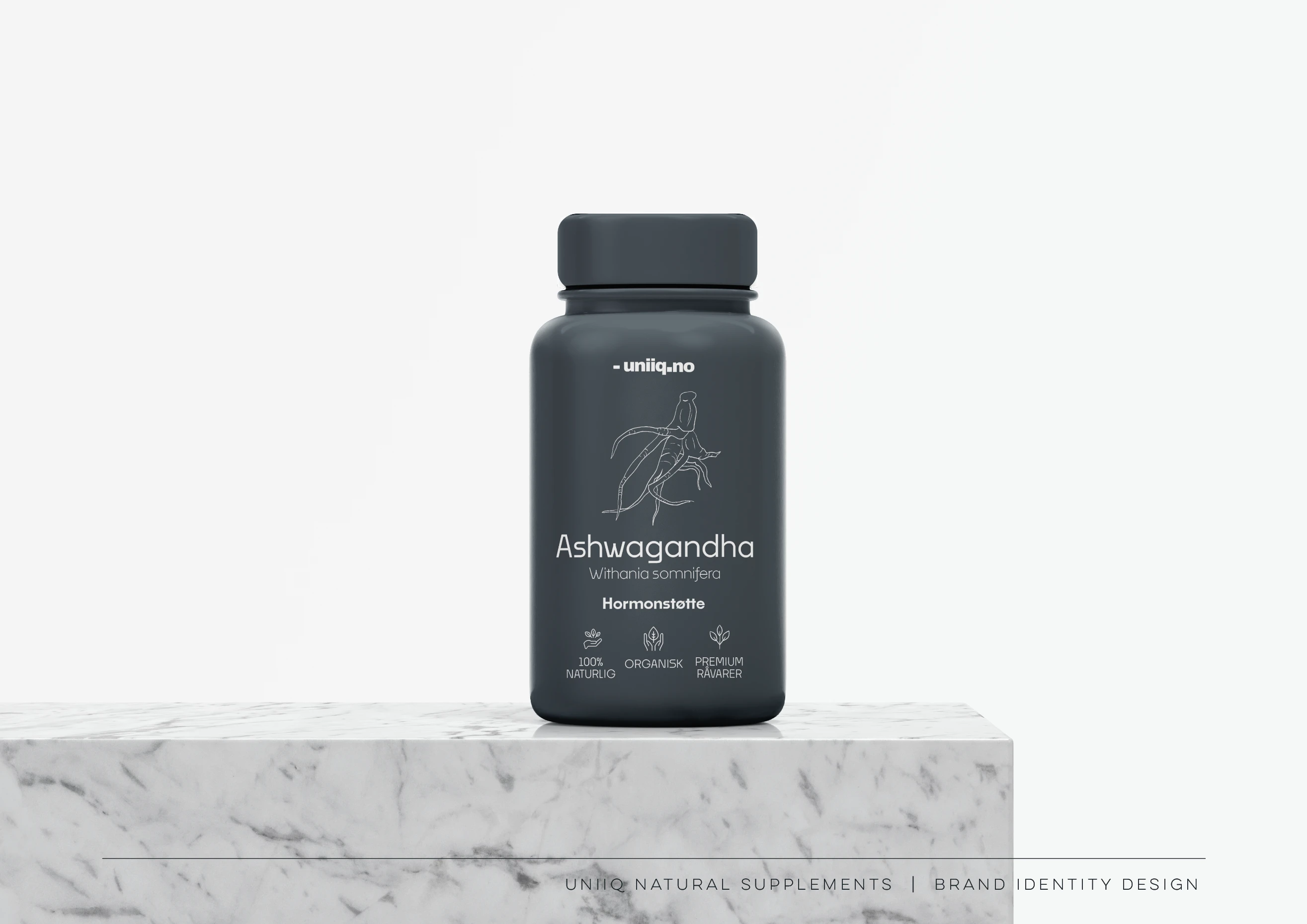 Packaging Design 3D Branded Mockup - Natural Supplements, Health & Wellness Brand, Packaging Design, Illustration