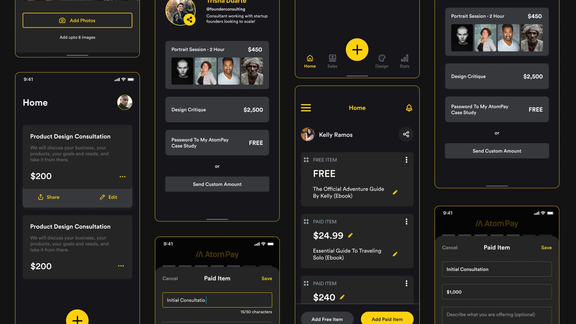 AtomPay App Concept