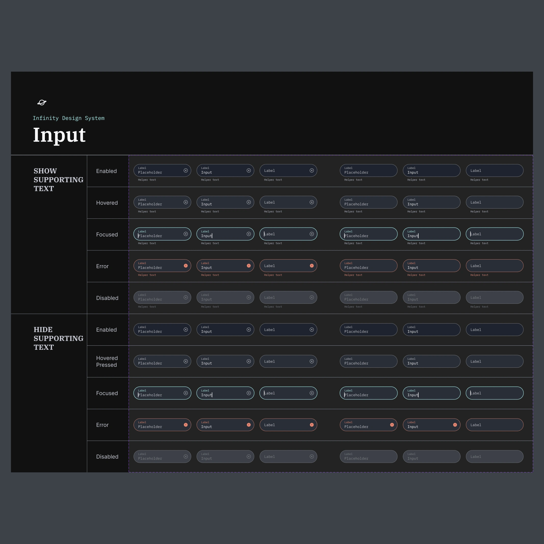 Shuddle input component