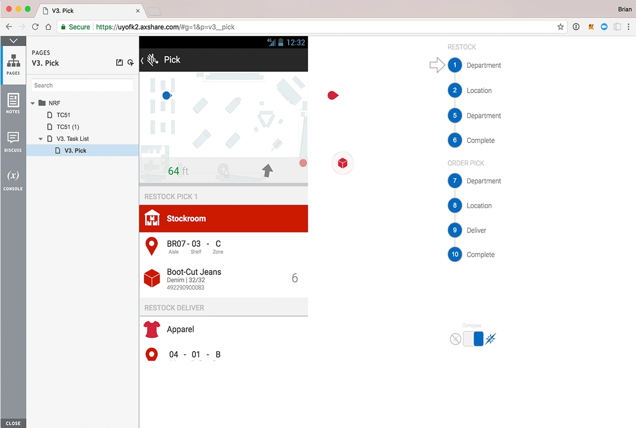 Axure - Clickable prototype