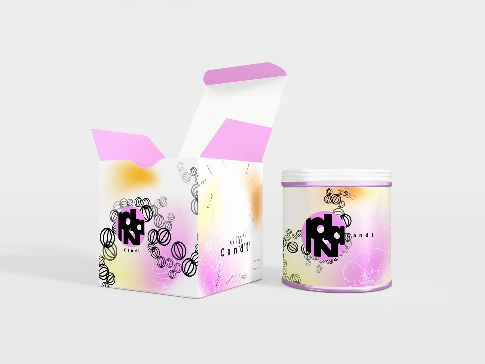 Candl packaging design. 