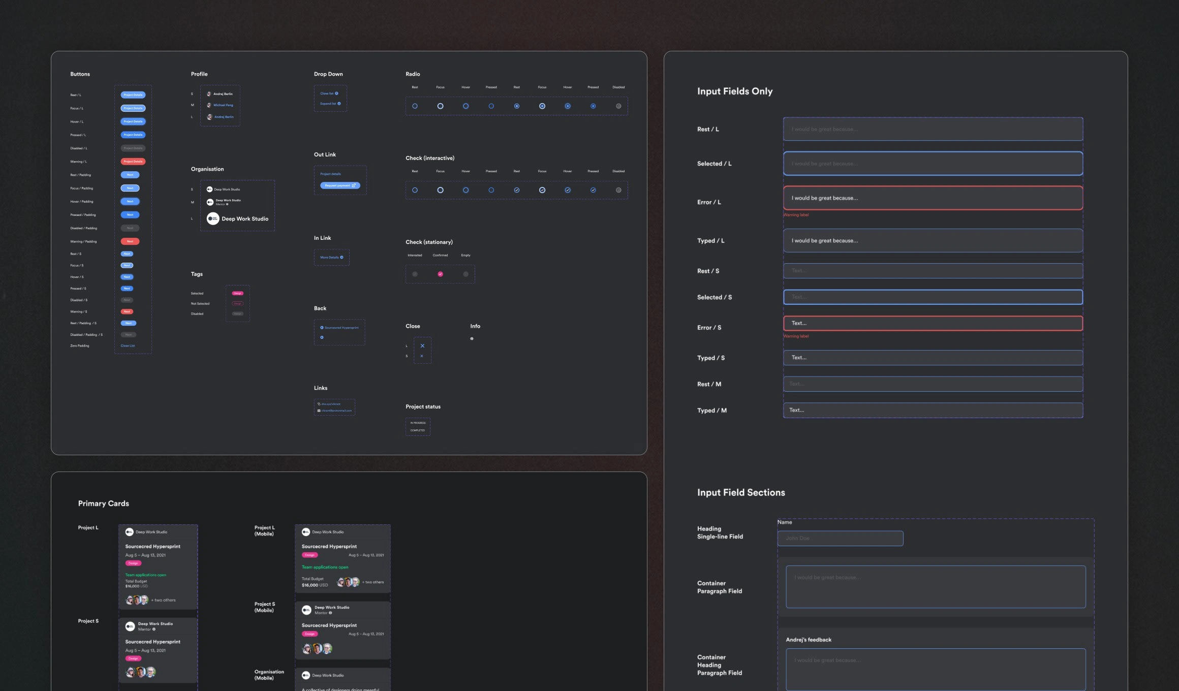 Extensive component library