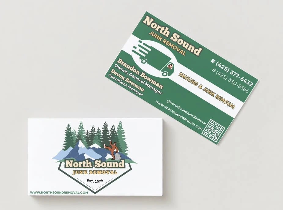 Business Cards designed and printed in Canva