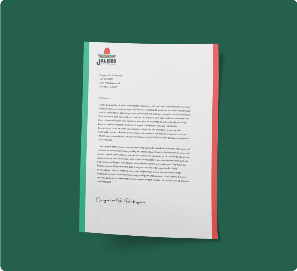 LETTERHEAD