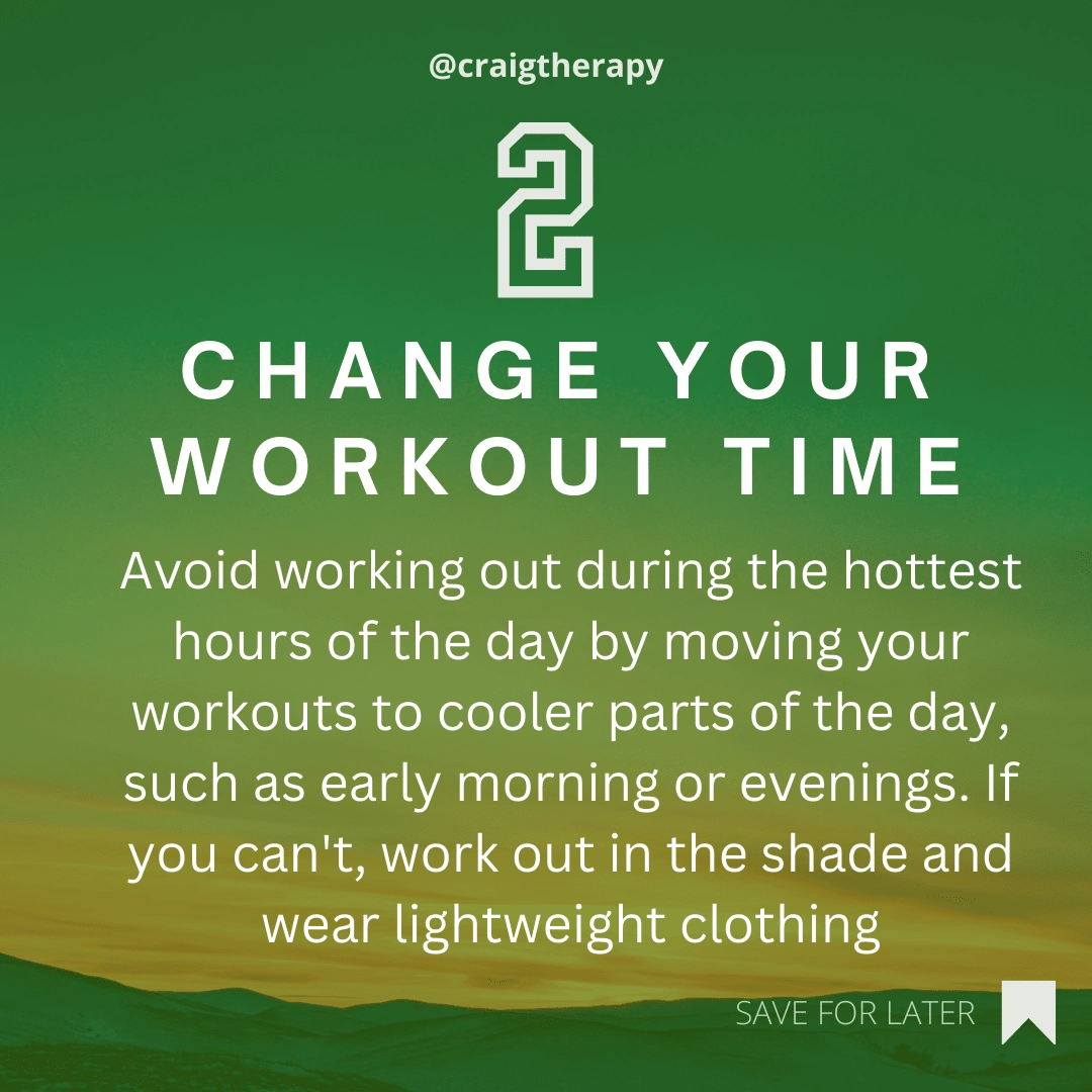 change your workout times