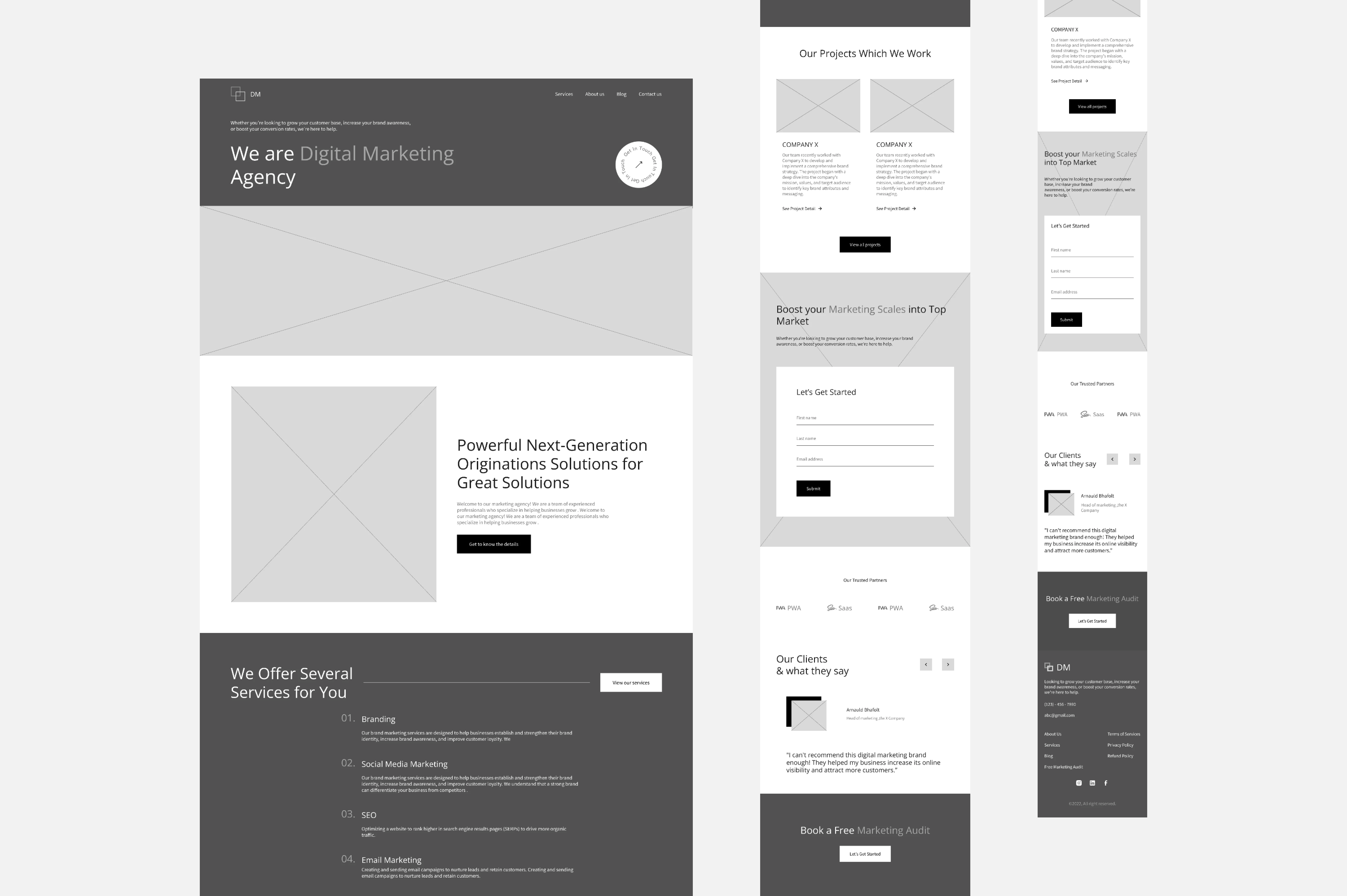 Medium Fidelity Wireframe