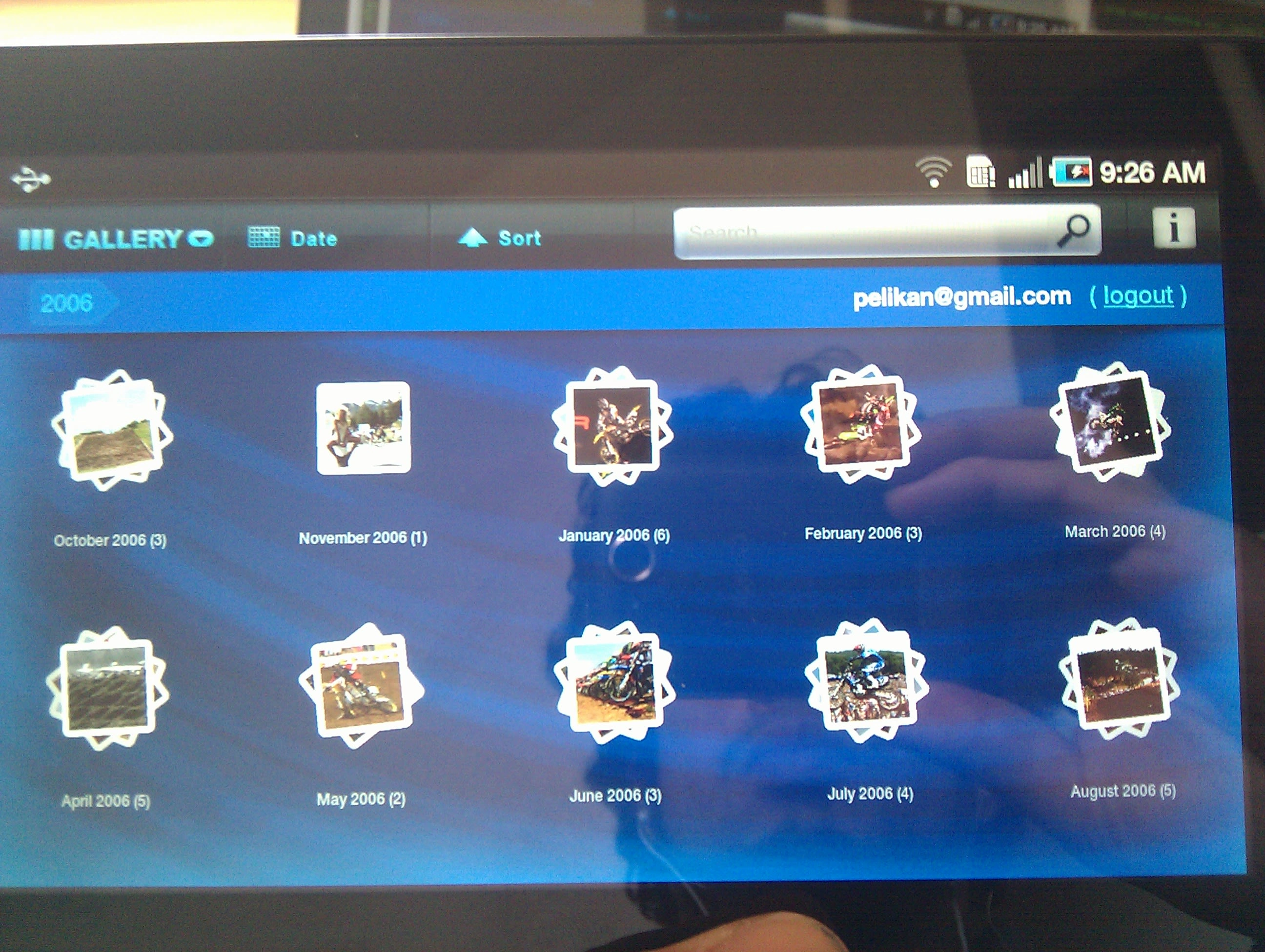 MediaPLAY Running on a Tablet