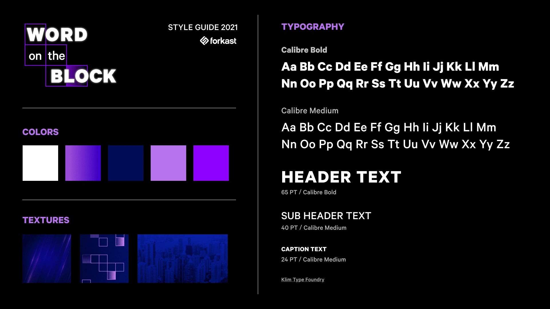 Word on the Block (WOTB) Style guide 2021 