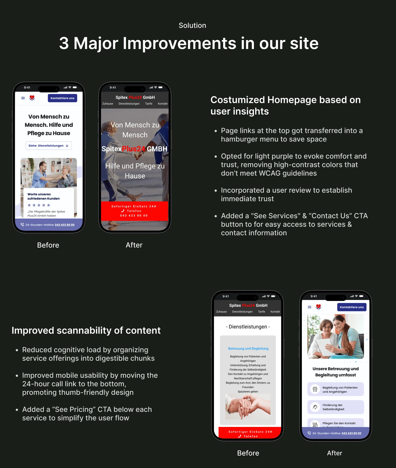 Design Improvement based on usability study- 2/3