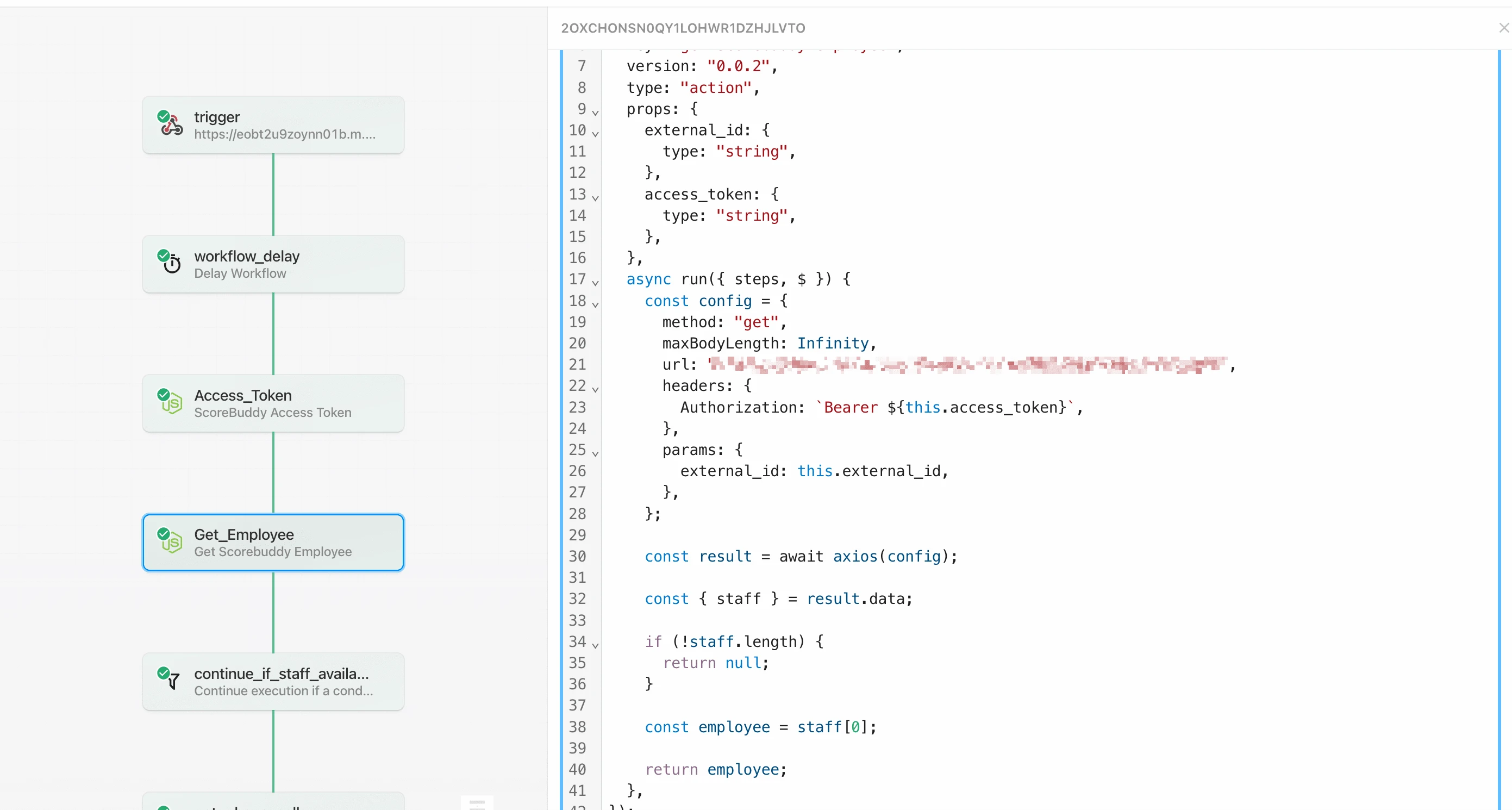 Pipedream Workflow using custom Node