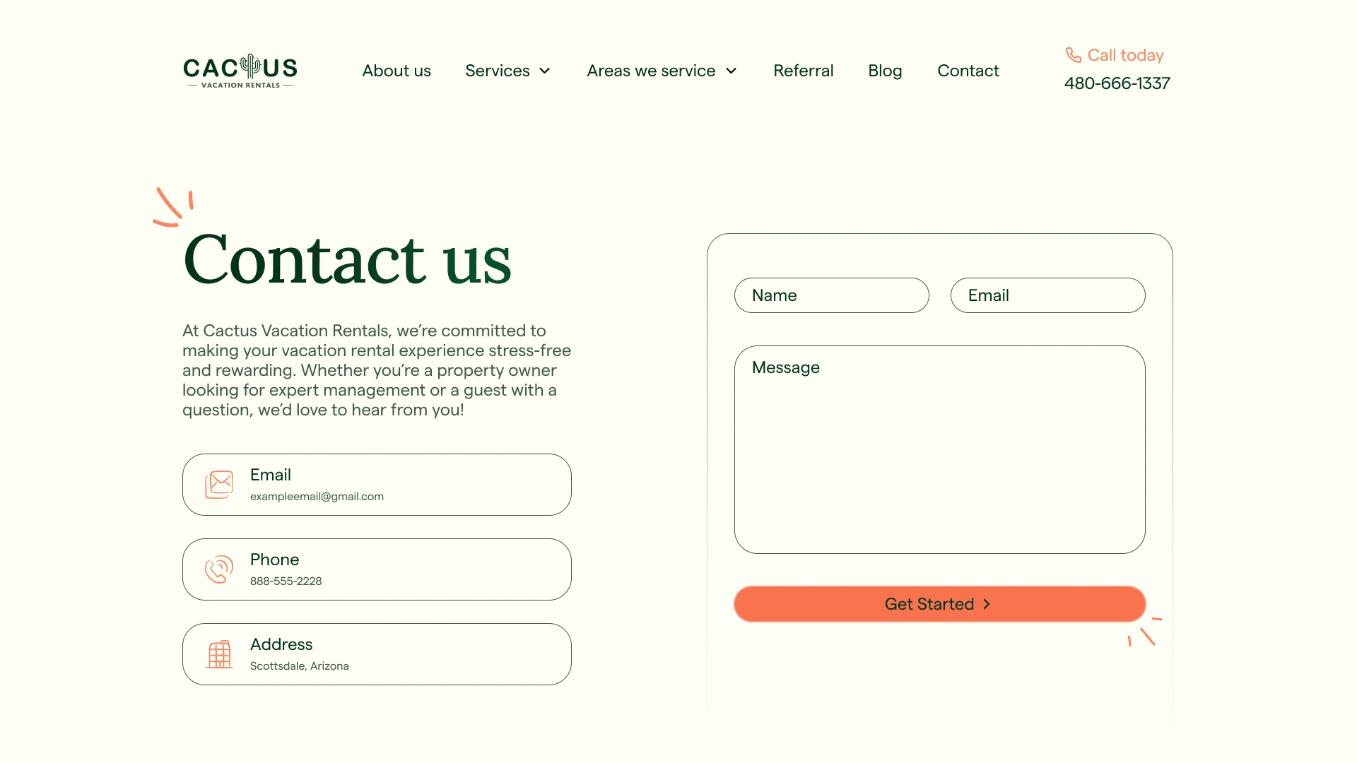 New Contact Page