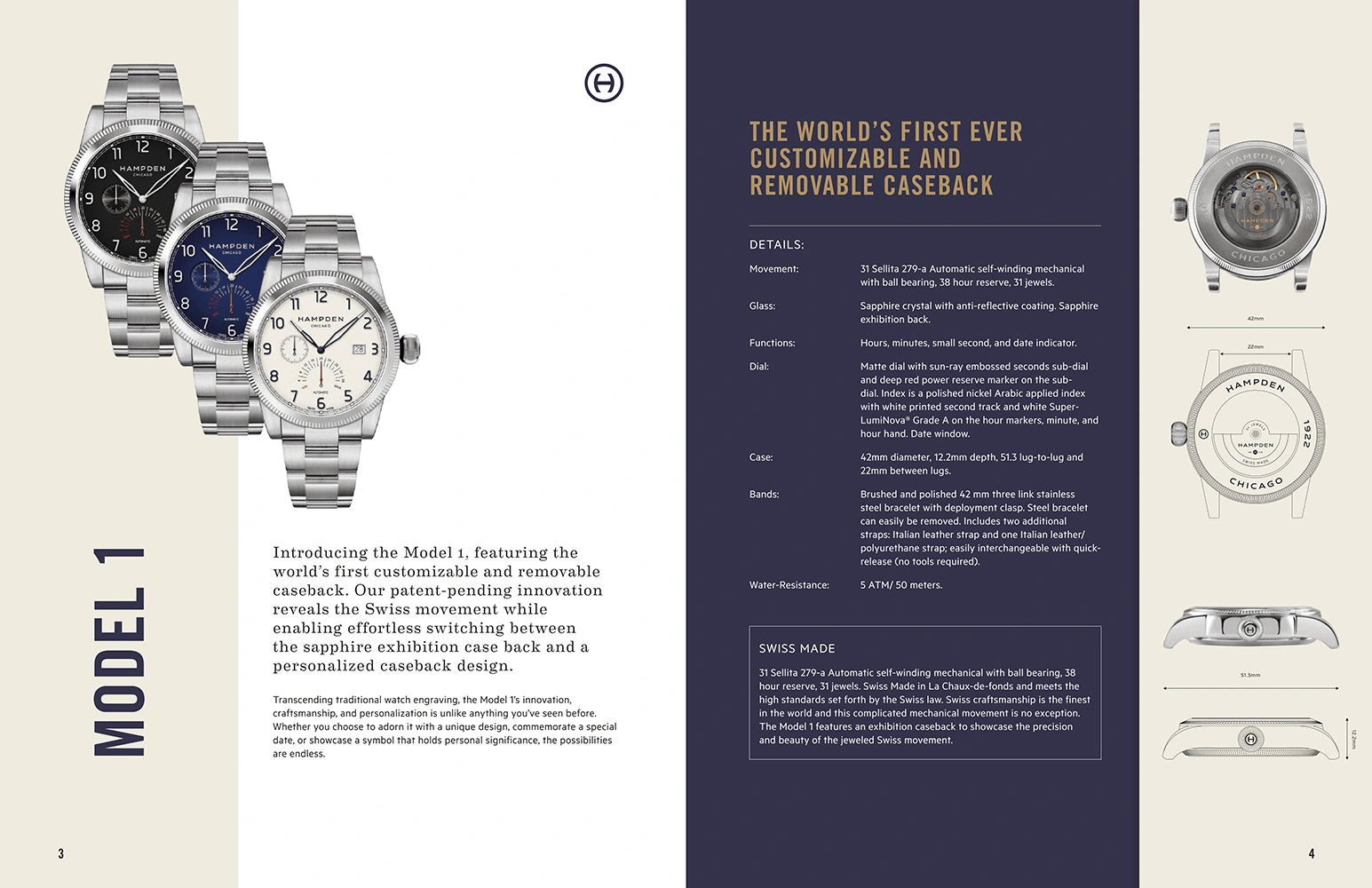 The flagship watch and technical information