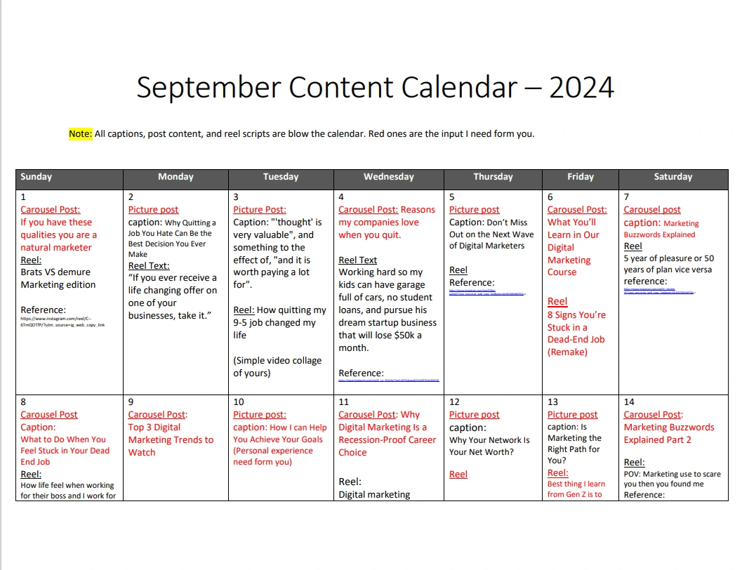 Developed and executed monthly content calendars, incorporating trend analysis and audience insights.
