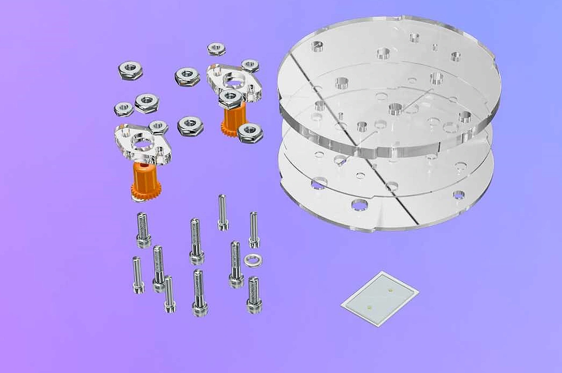 Exploded view of the device