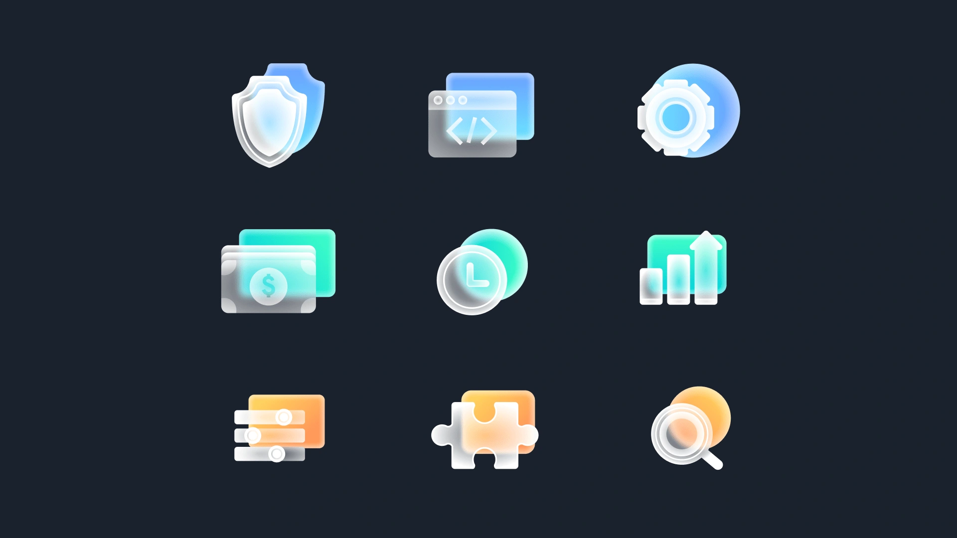 Development of a custom icon set.