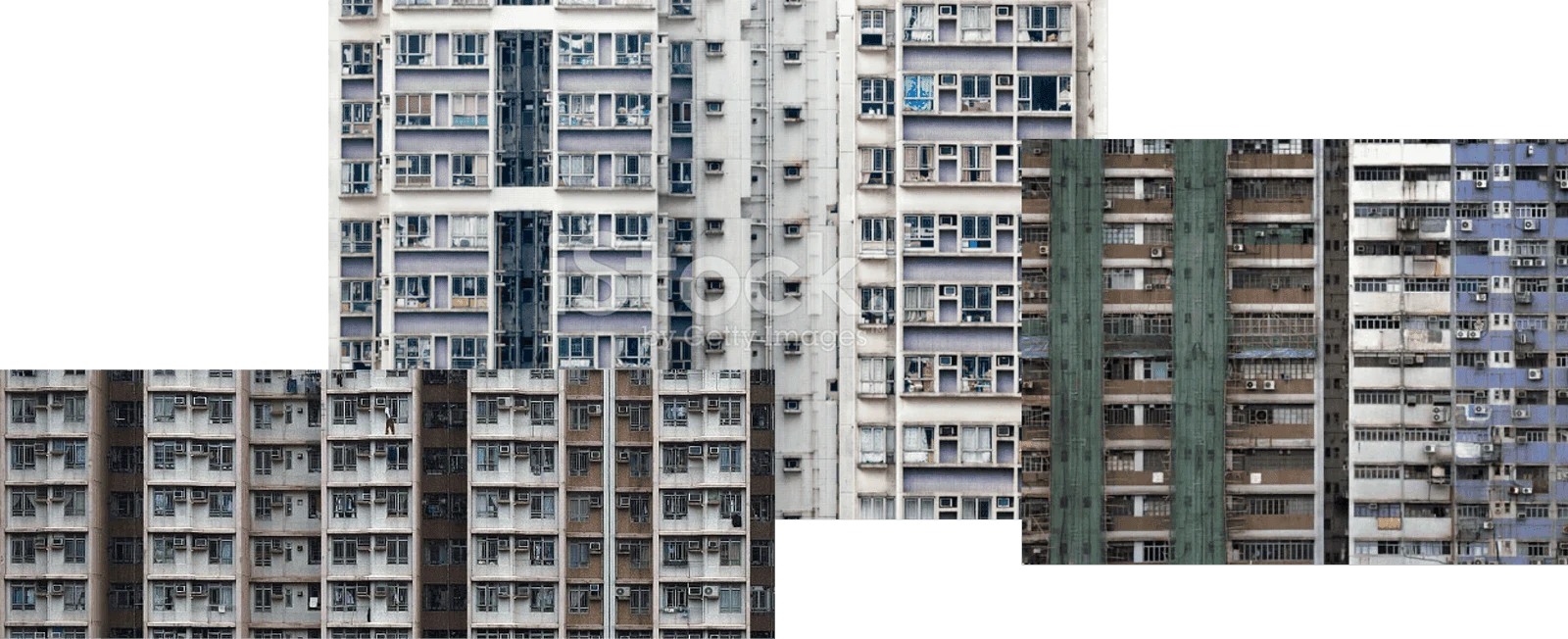 Images of Hong Kong flats I based my drawings on