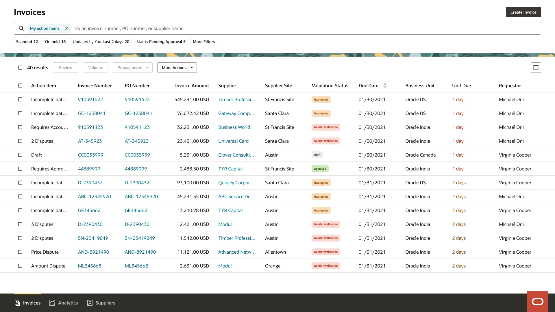 As design lead for "UI Components" team, we focused on data-heavy UX and UI for SaaS and ERP.