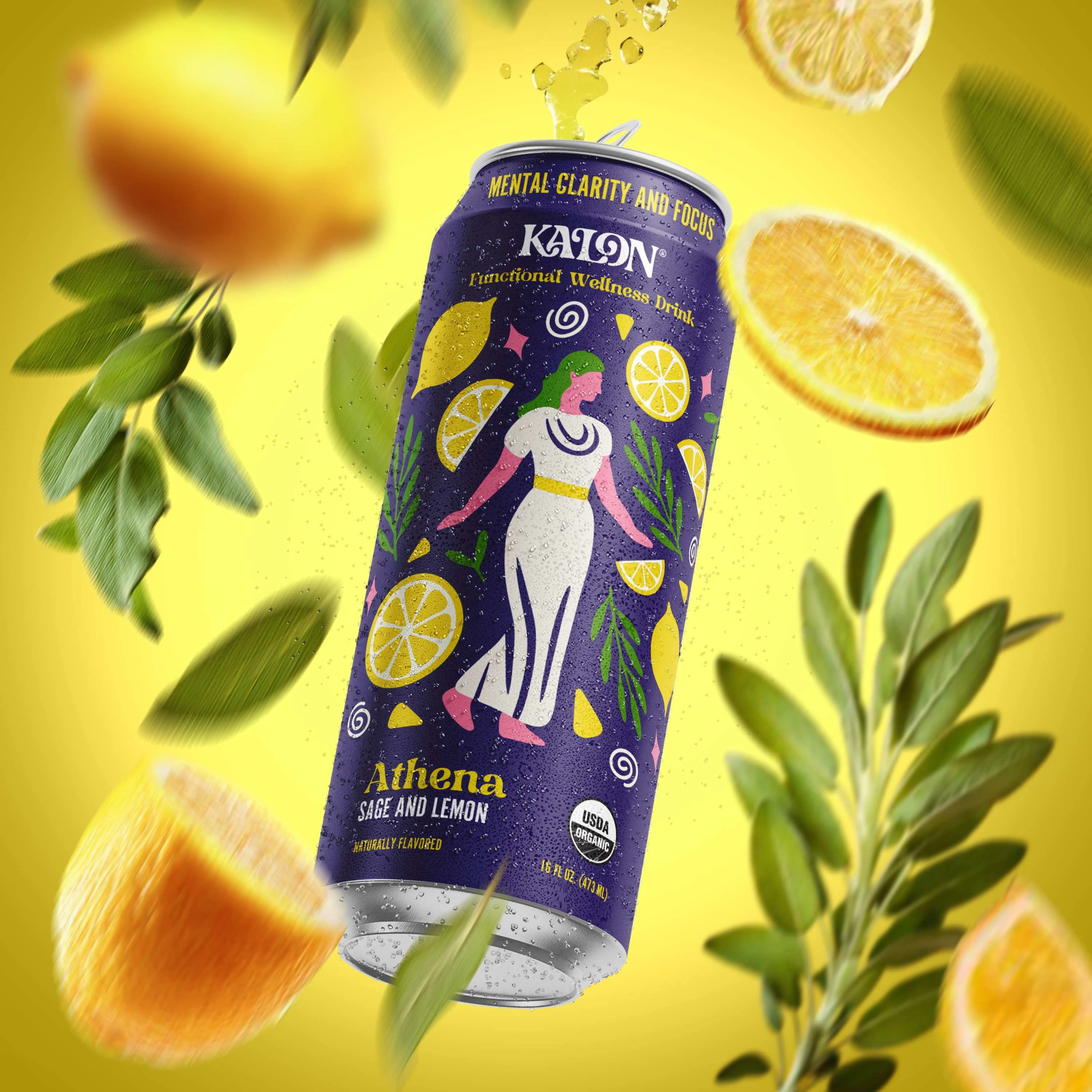 Athena, goddess of wisdom, strategy, and craftsmanship, symbolizes intellect, clarity, and balance. She embodies the ideal of sharp focus and mindful decision-making, making this the perfect drink for mental clarity and focus. The drink’s purpose aligns with Athena’s traits, offering consumers a moment to recharge and strategize.