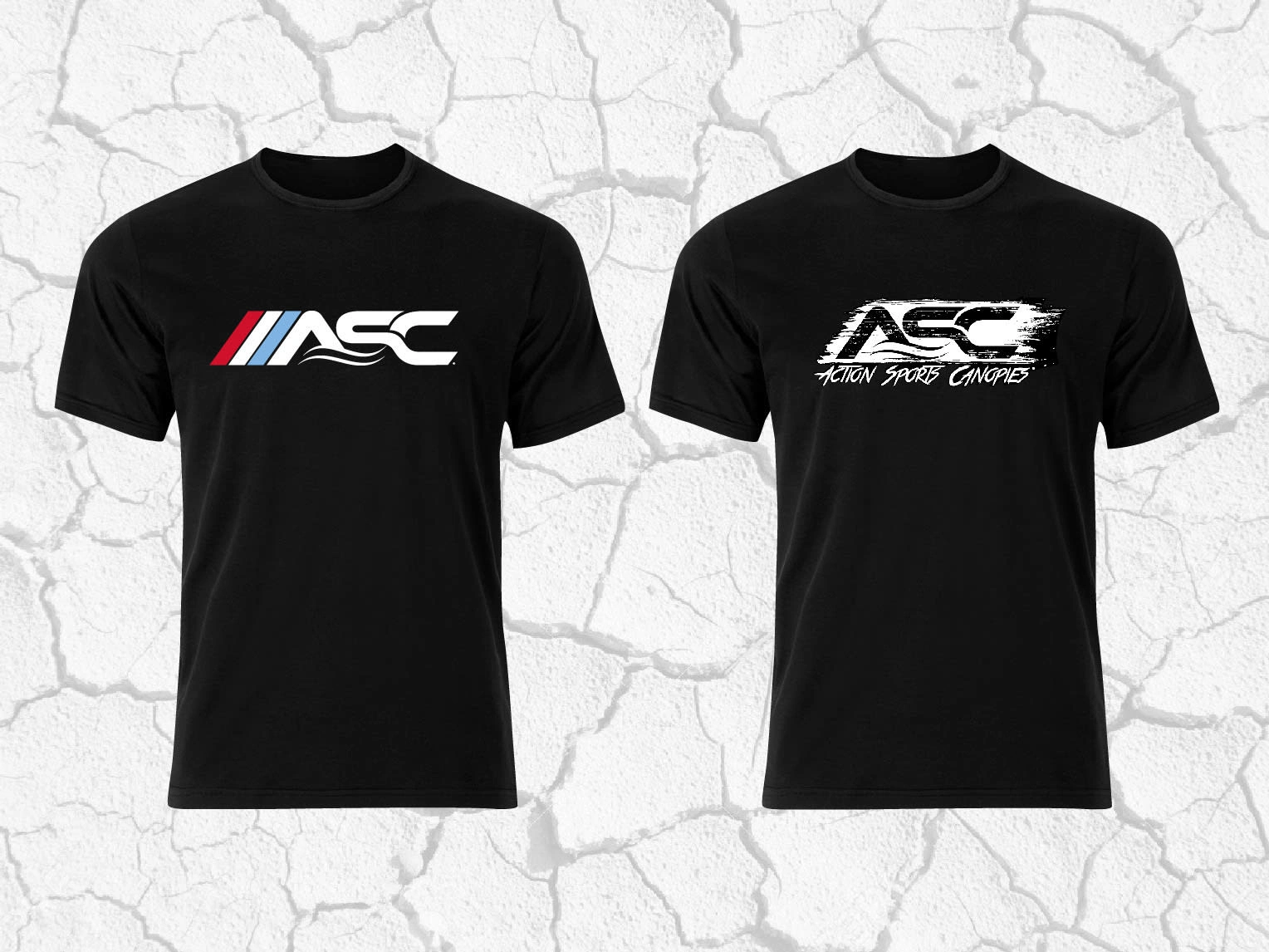 ASC T-shirt design. American flag concept and motocross inspired design.