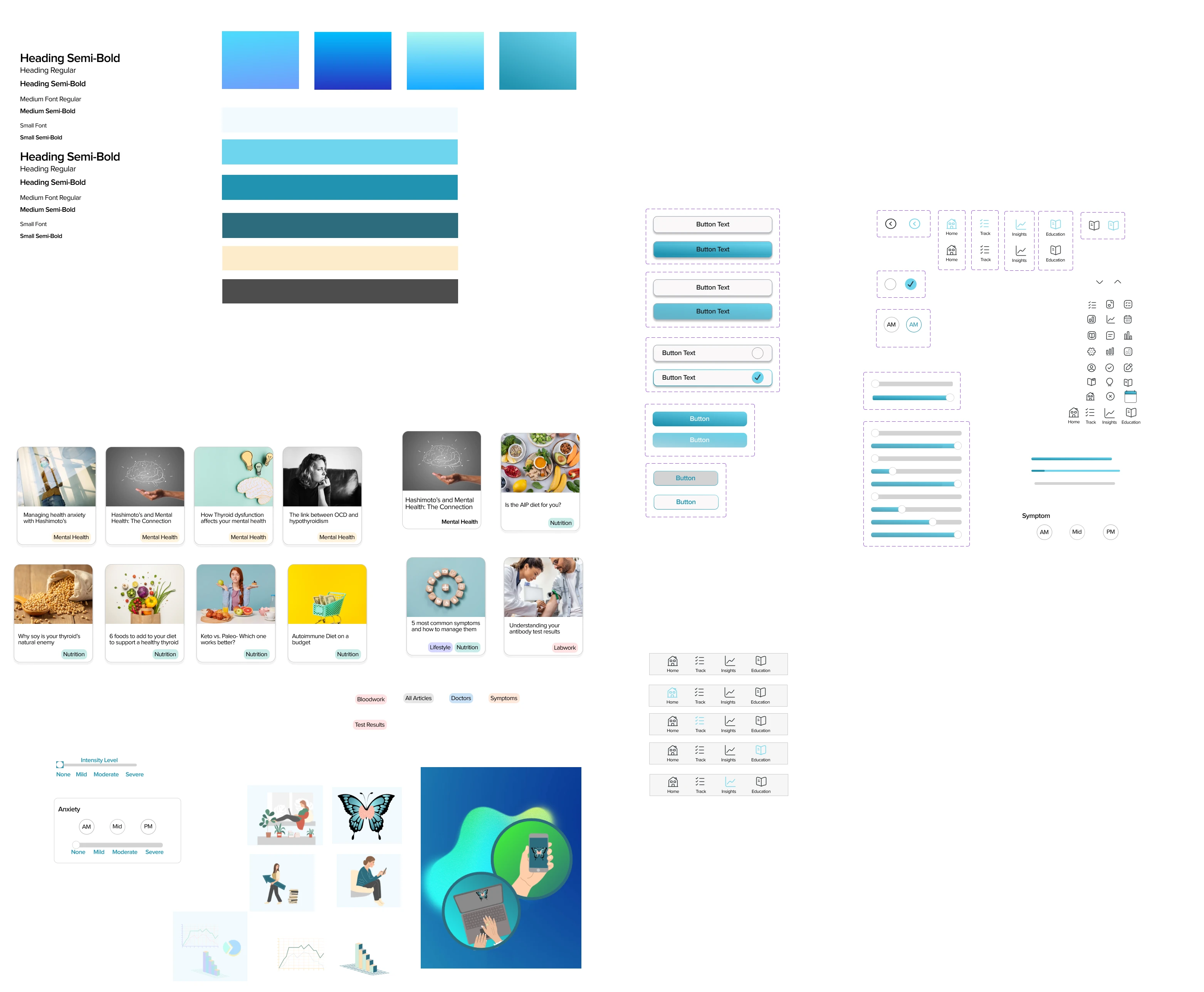 Design system elements in Figma