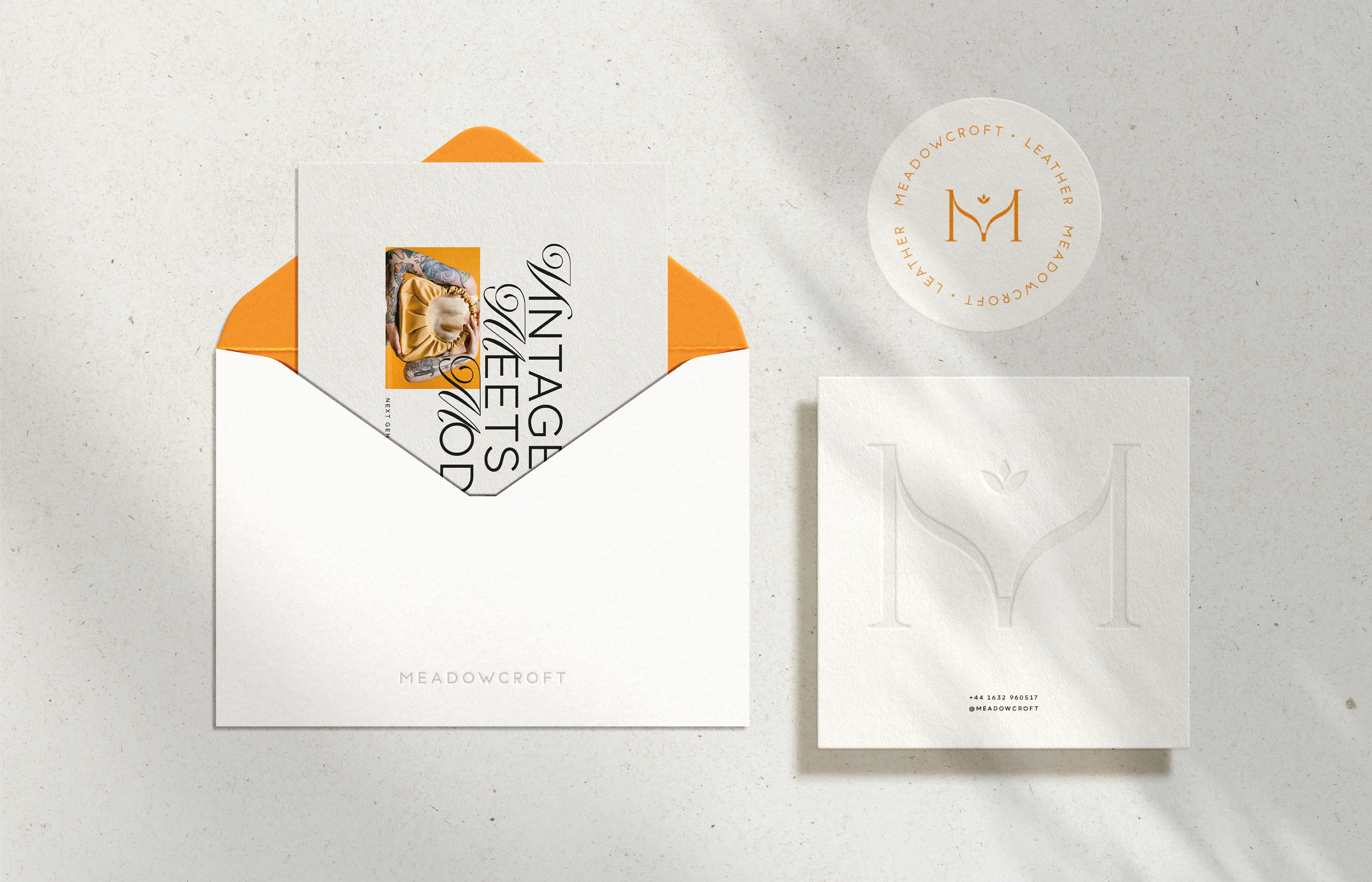 Stationery, Print Materials. Consistent with the overall look and direction of the brand identity. 