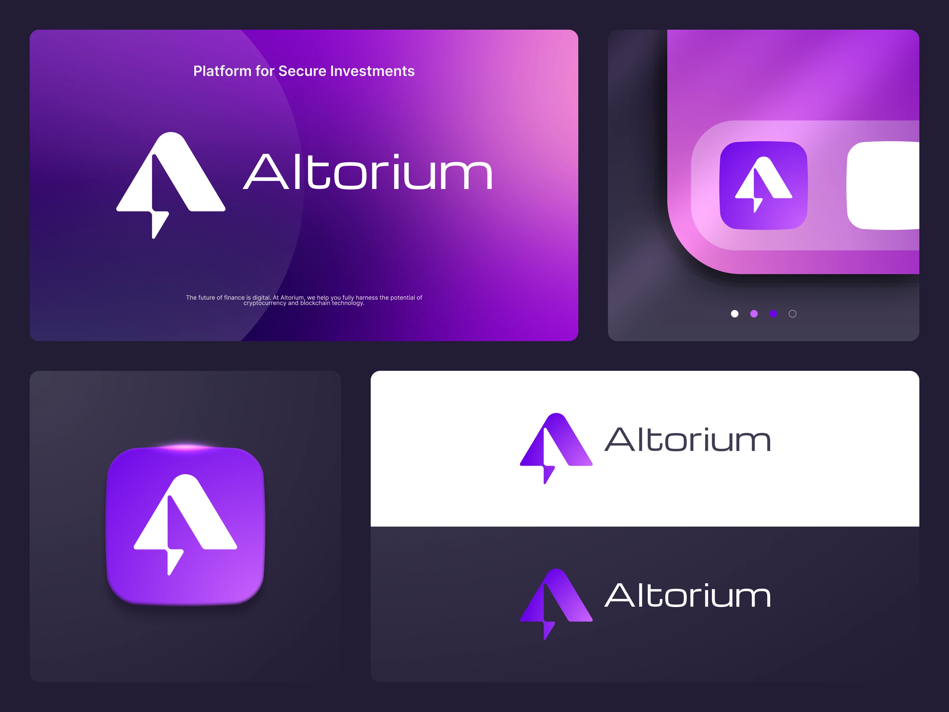 Rejected logo design for Altorium.