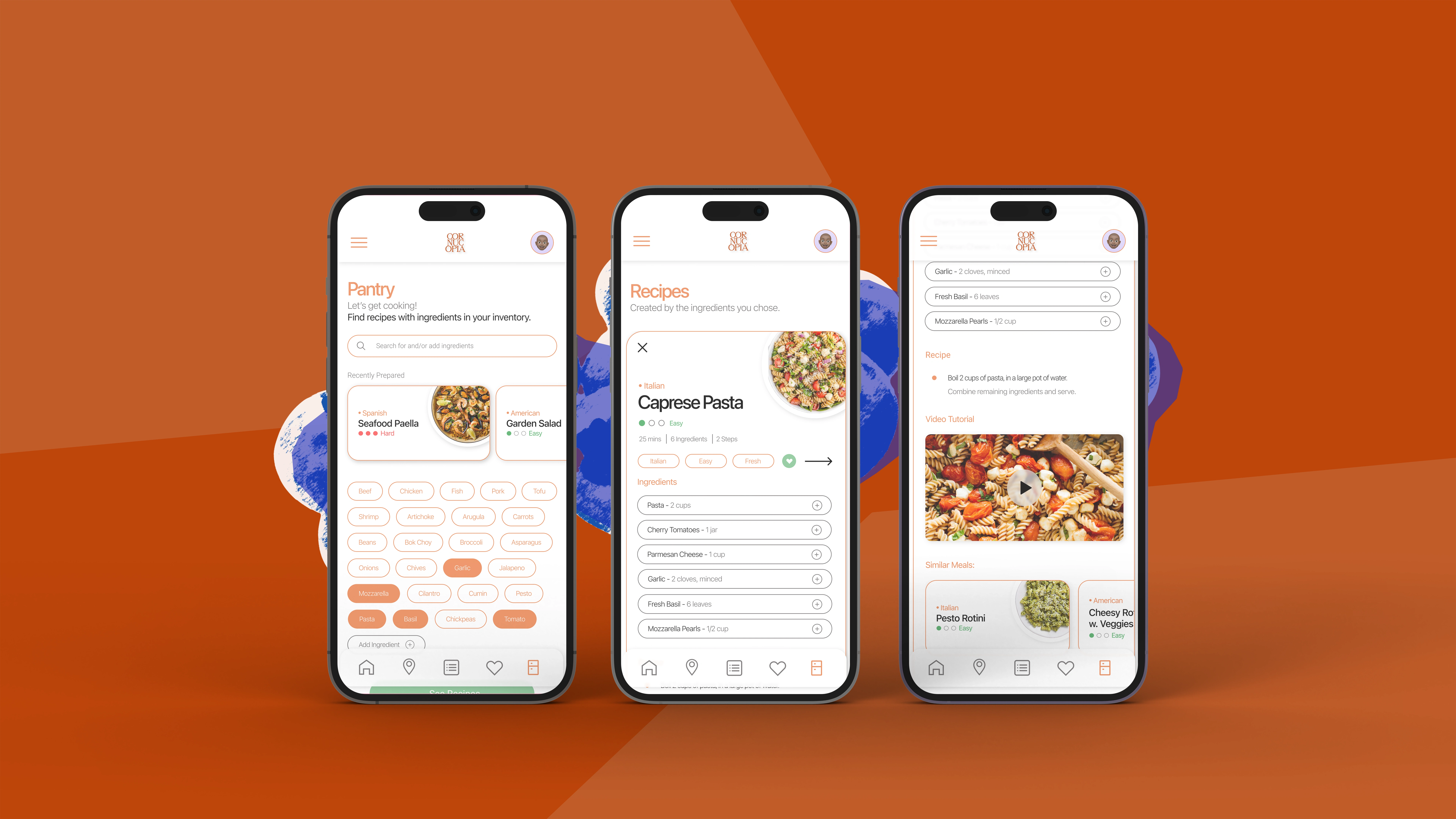 Recipe Screens