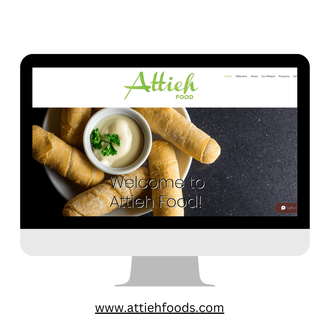 Website for Attieh Foods