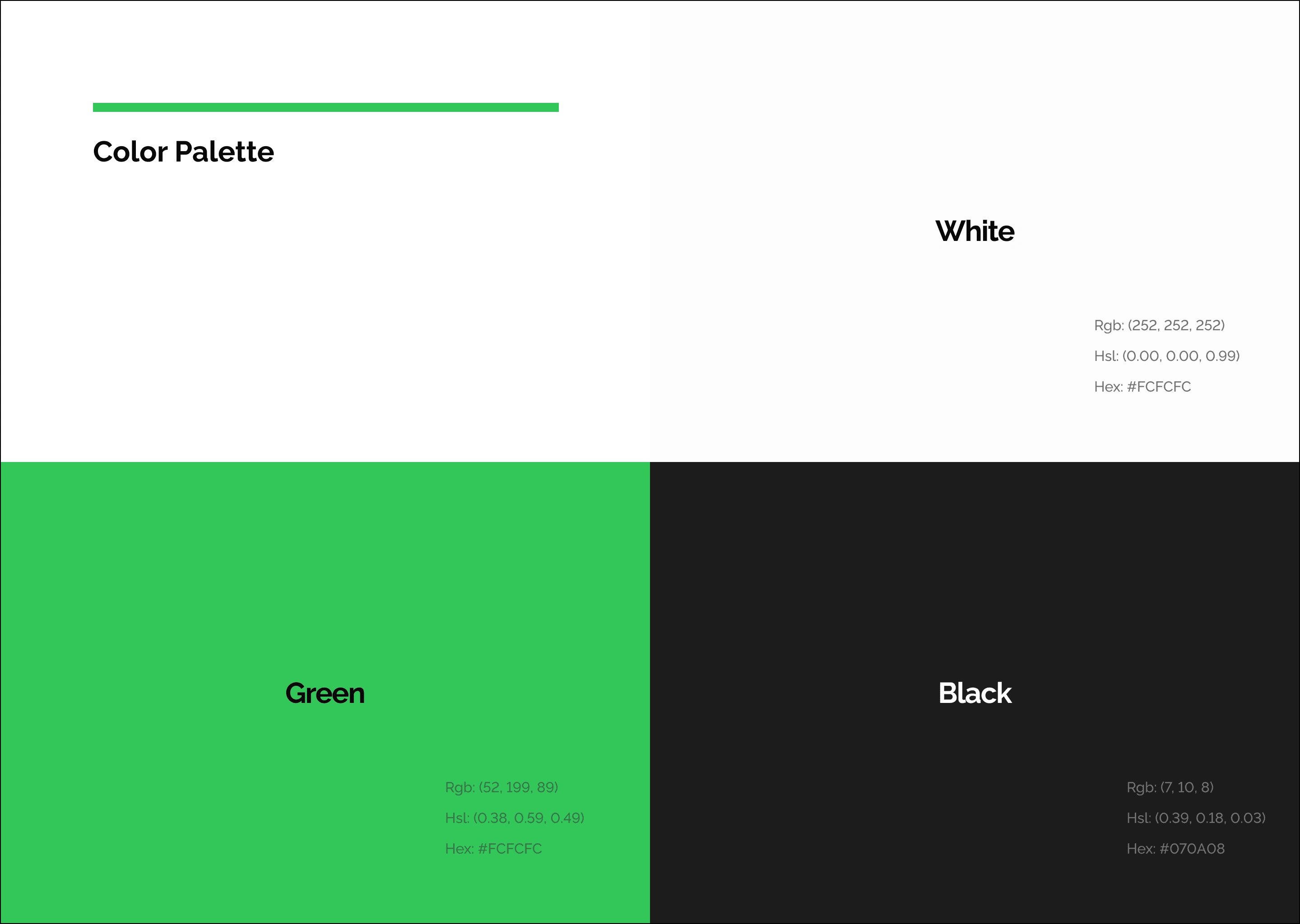 Color Palette of Resthunt Platform