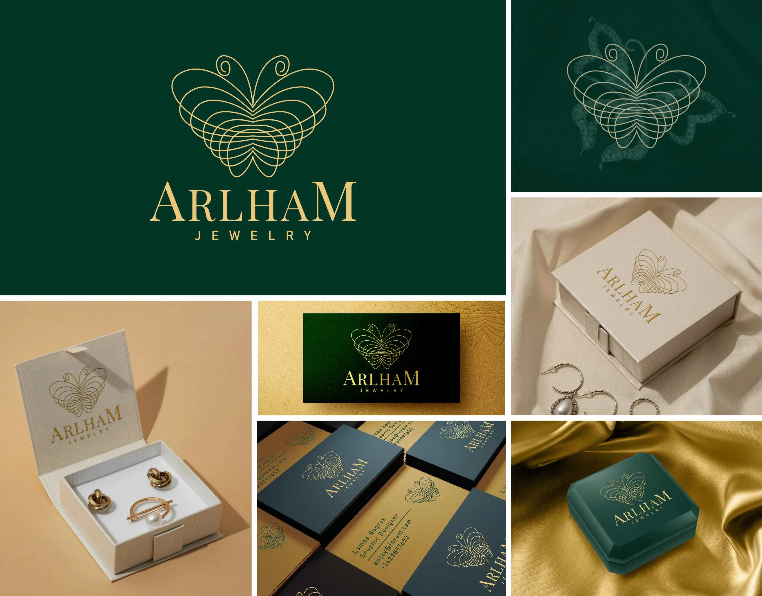 I’ve crafted this logo as an elegant line-art design, forming a graceful butterfly that embodies transformation and beauty. The intricate details are highlighted in luxurious gold, perfectly balanced against a dark green background to evoke a sense of sophistication and harmony. This design reflects a blend of modern minimalism and timeless elegance, tailored to represent your brand with refinement and style.