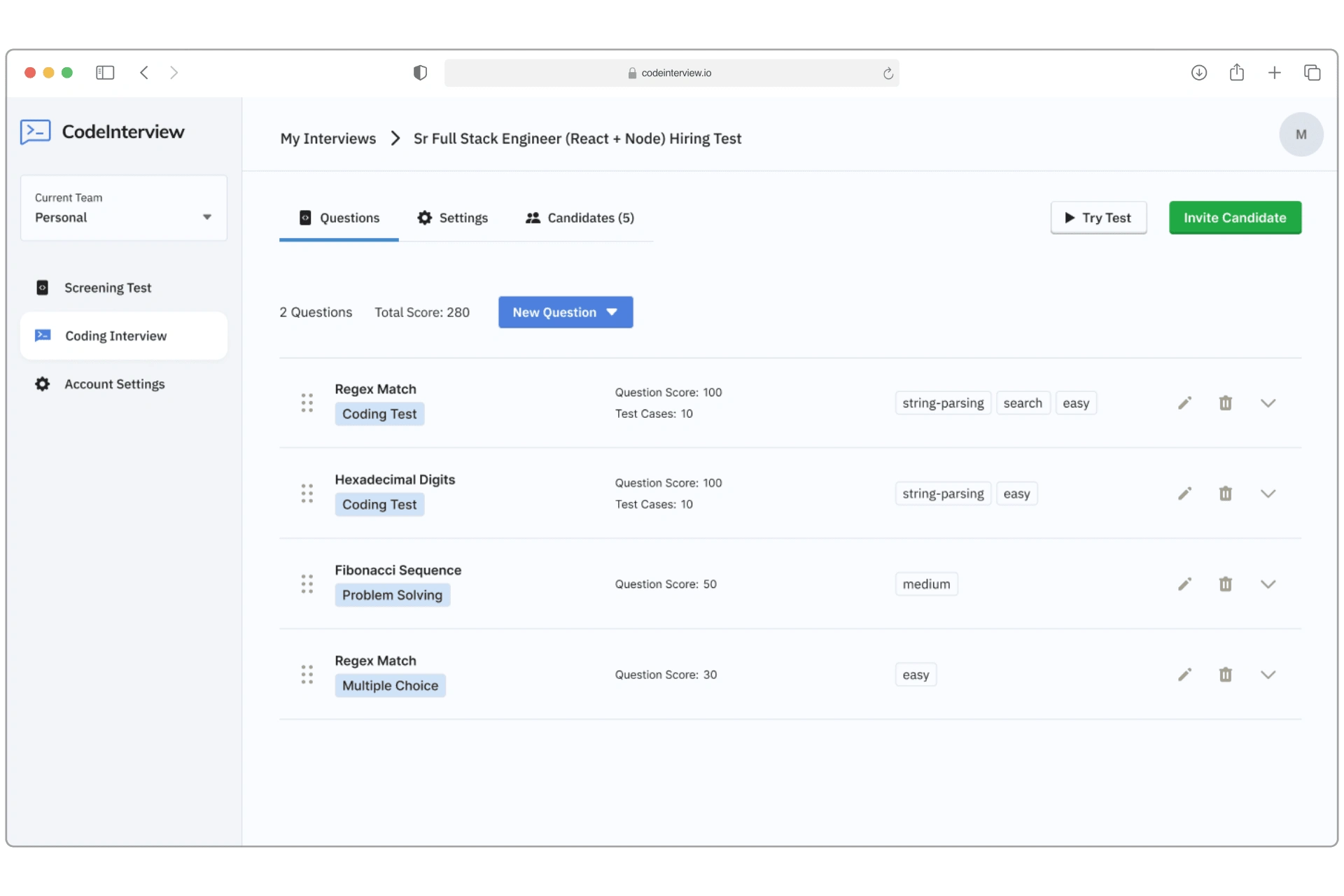 Creating a Coding Interview