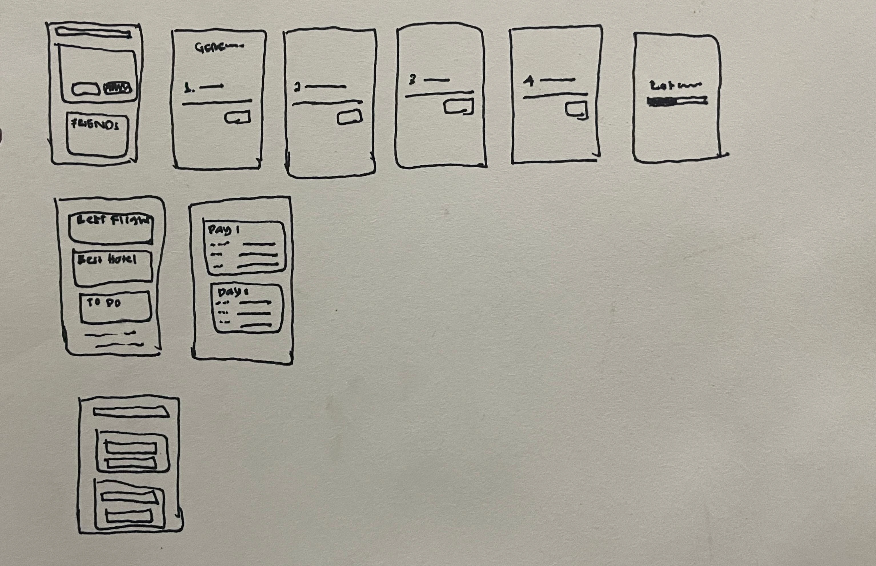 Low-Fi wireframe