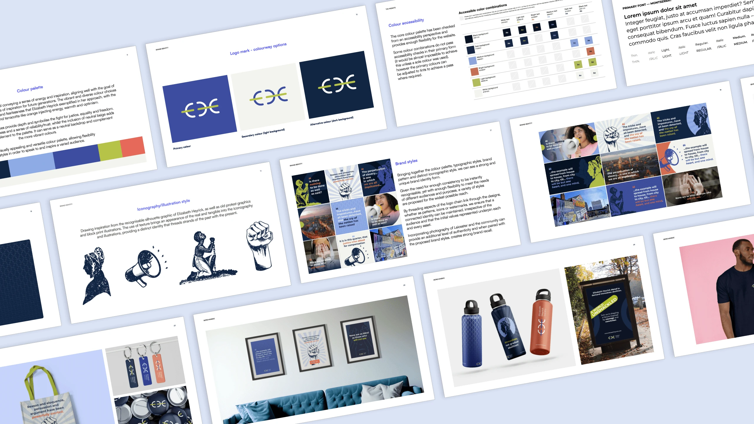 Extract of early brand guidelines for EHS