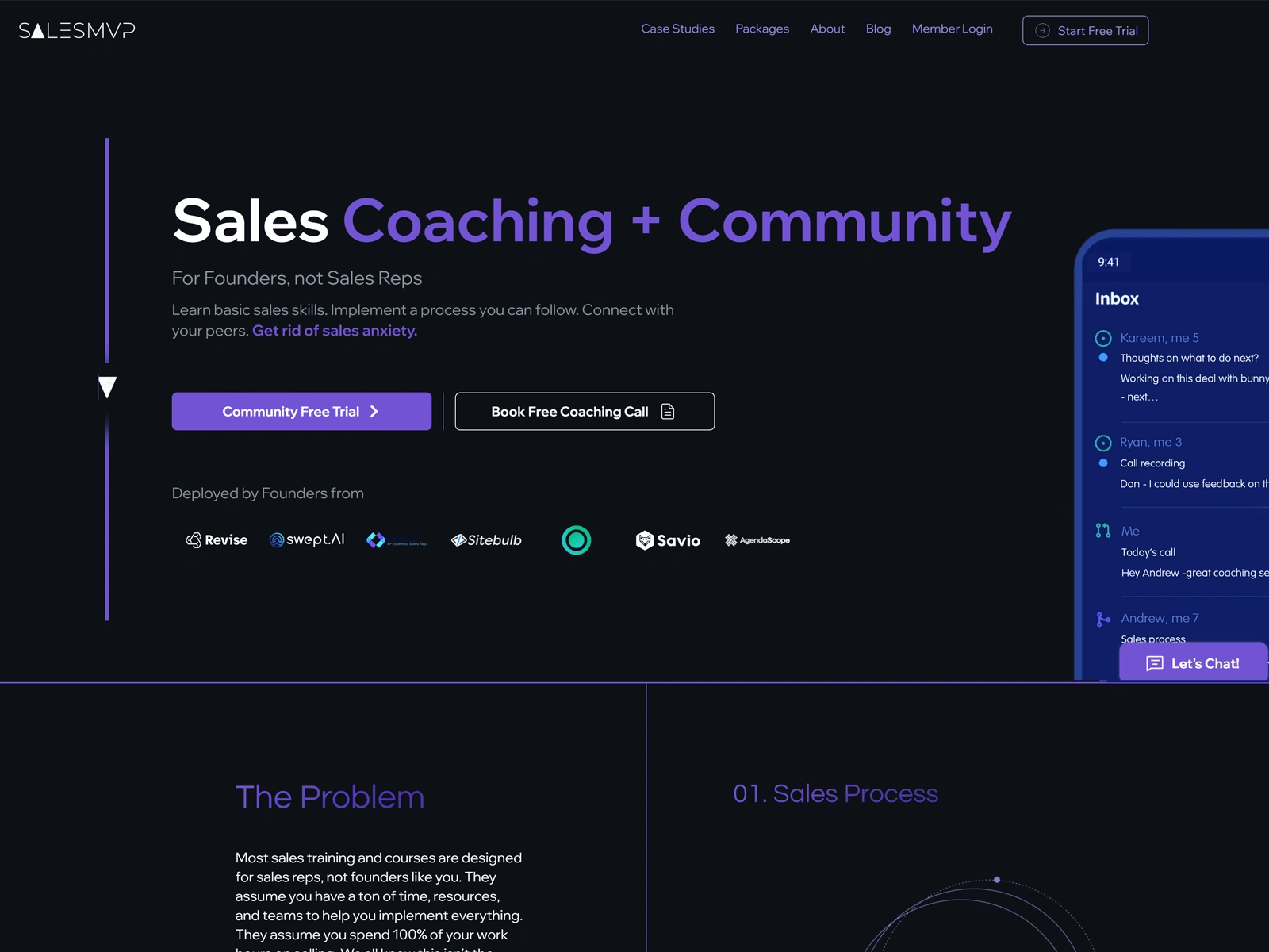 Sales Coaching + Community For Founders, not Sales Reps