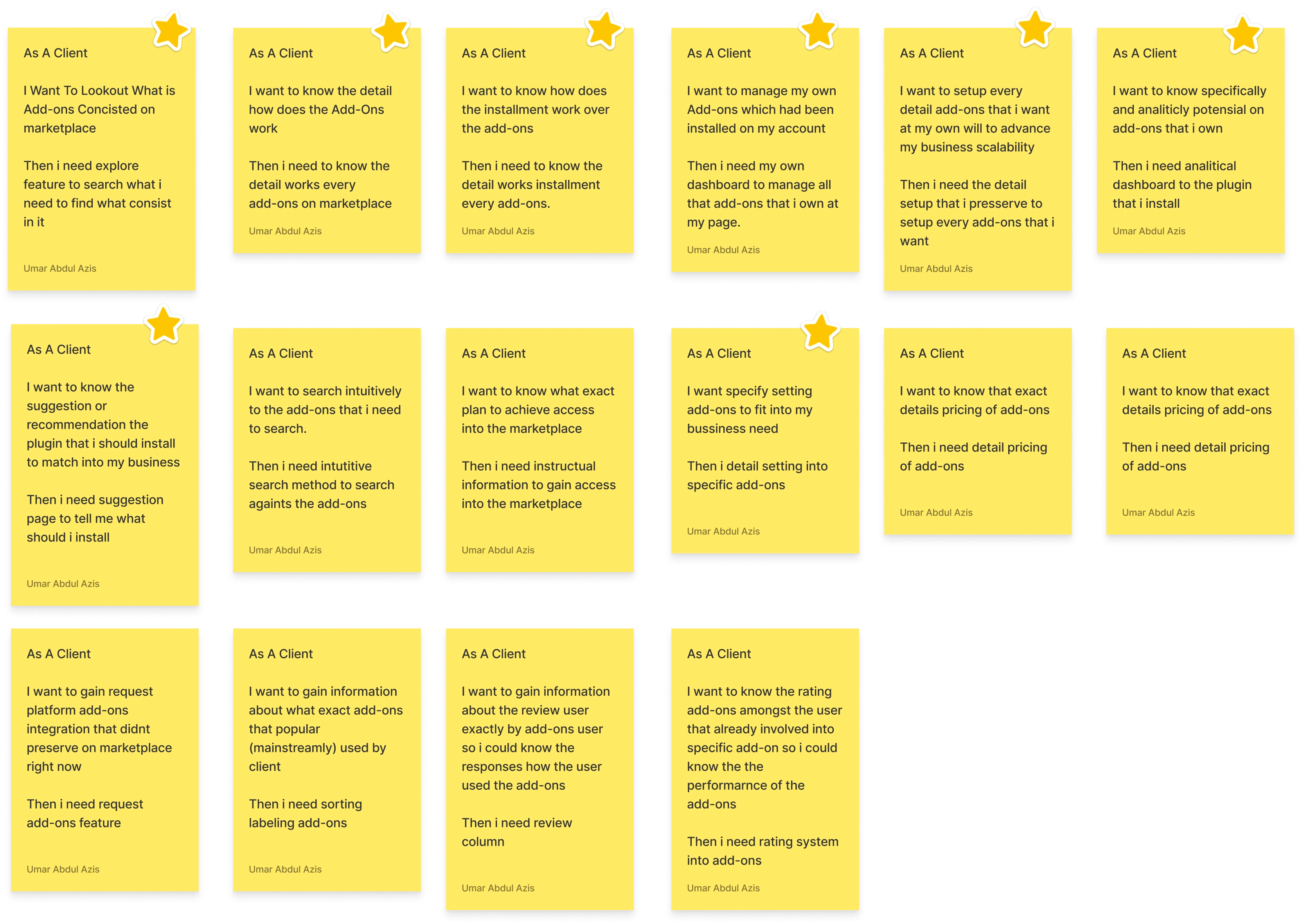 Early Card Sorting for Collecting User Stories for Design Requirement