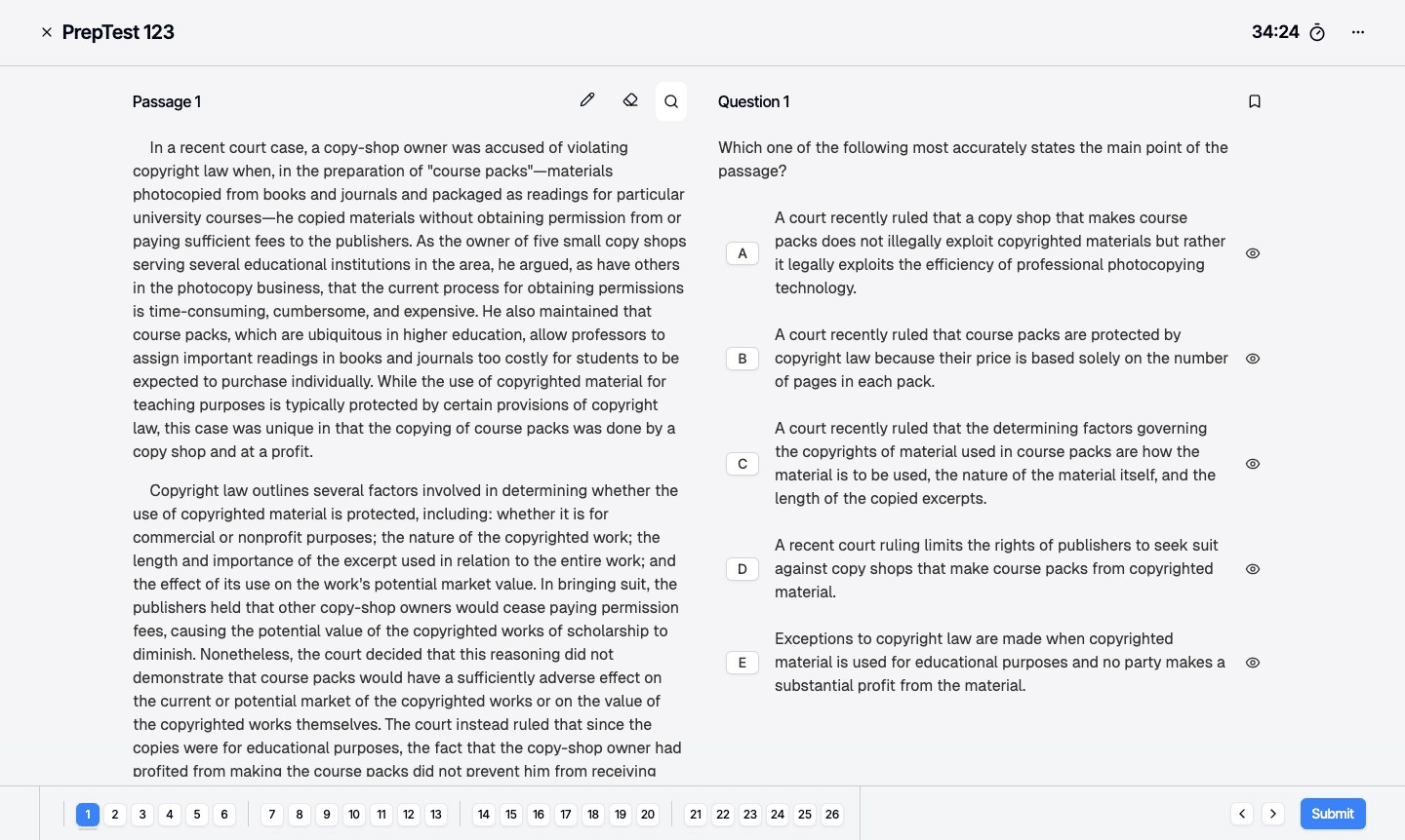 Practice Test Page | Testbest