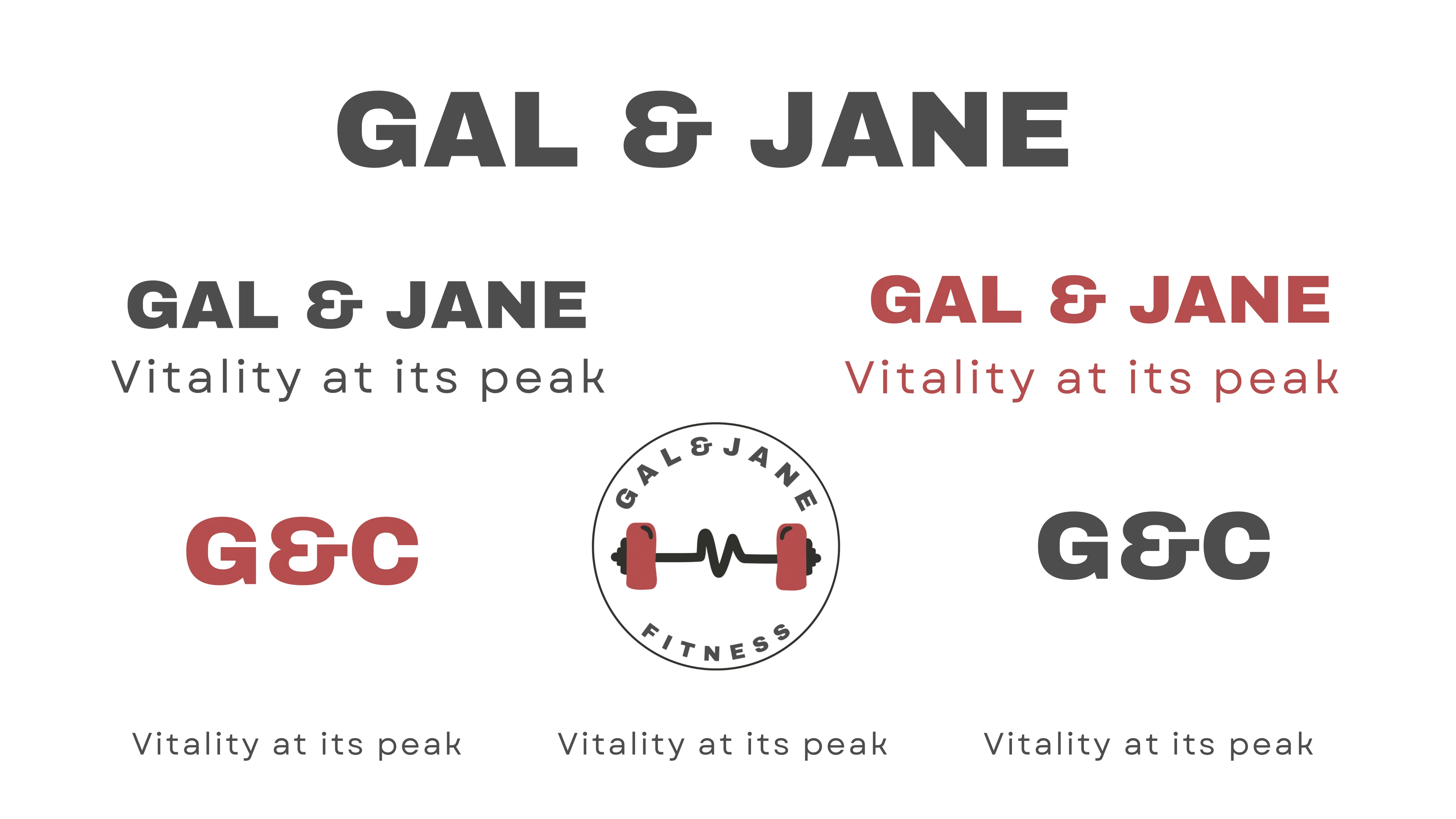 Typography format for the brand to be used across all marketing materials.