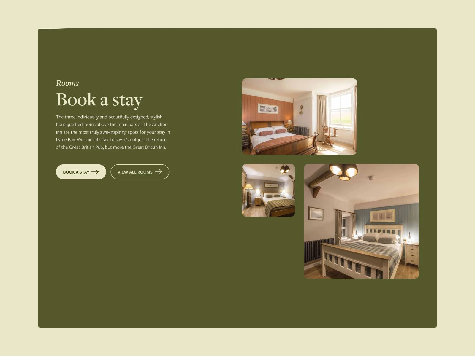 The Anchor Inn - Book a stay section