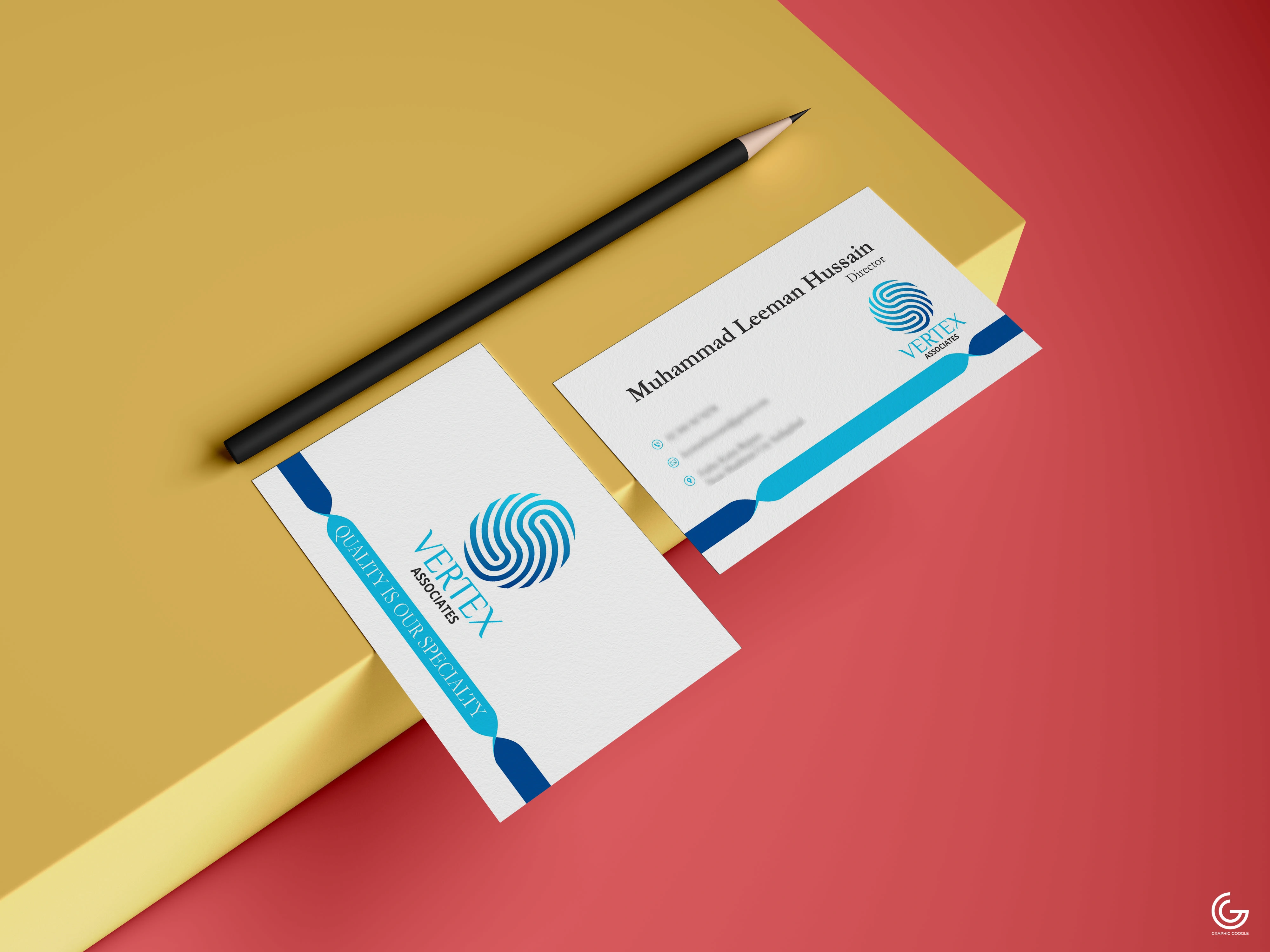 Business Card Design for VERTEX Associates 