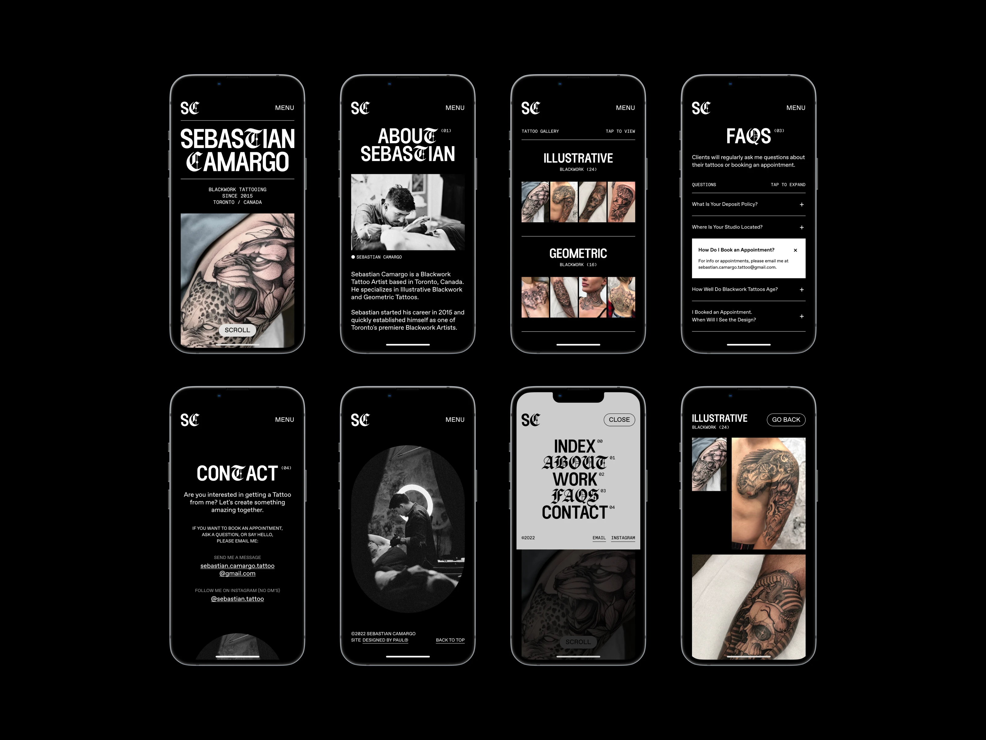 Sebastian Camargo Mobile Layouts