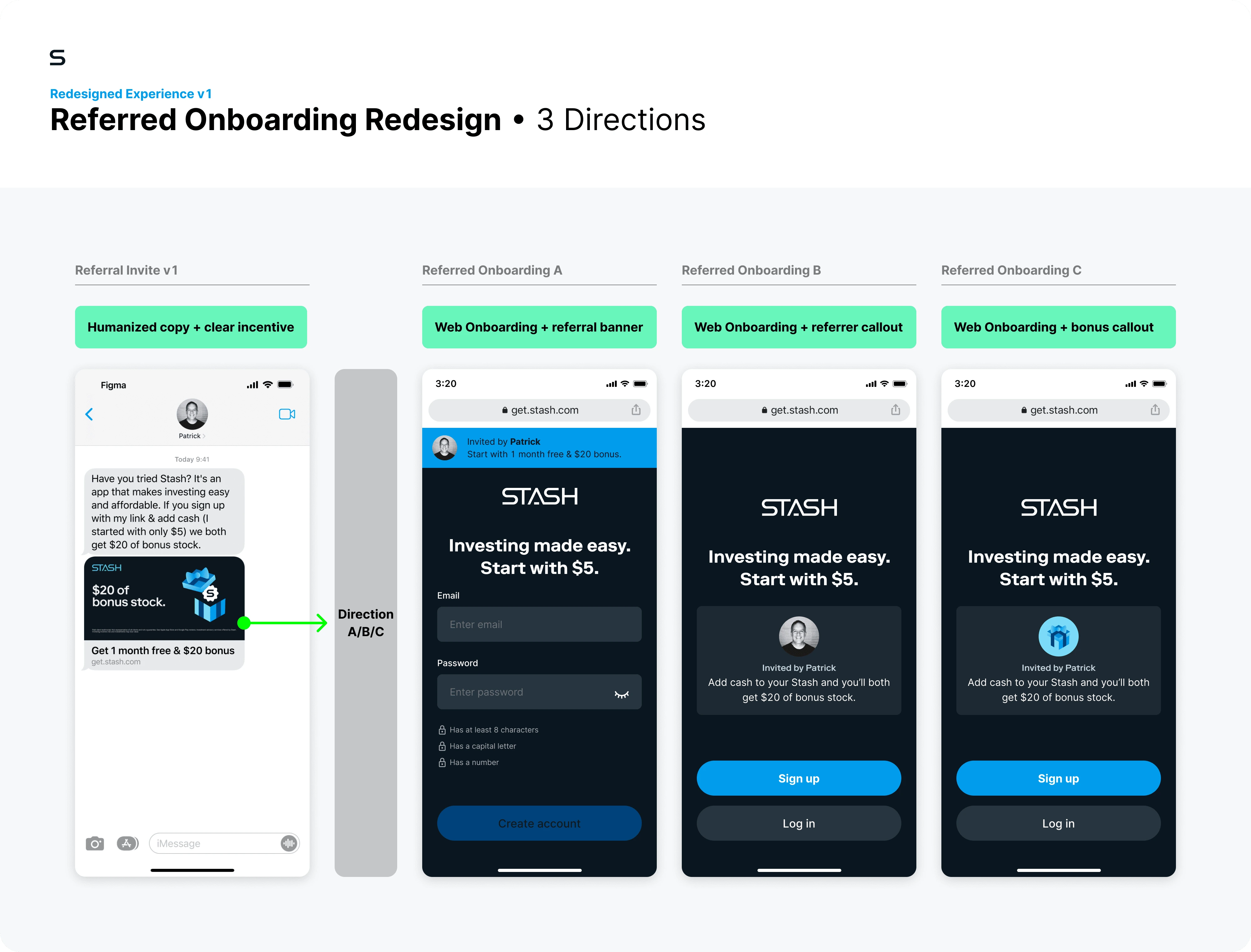 Directions for referral recipient onboarding