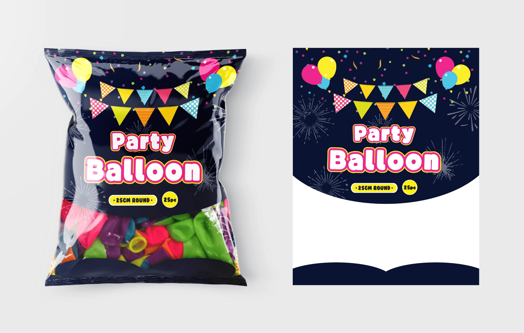 Party Balloon packaging design