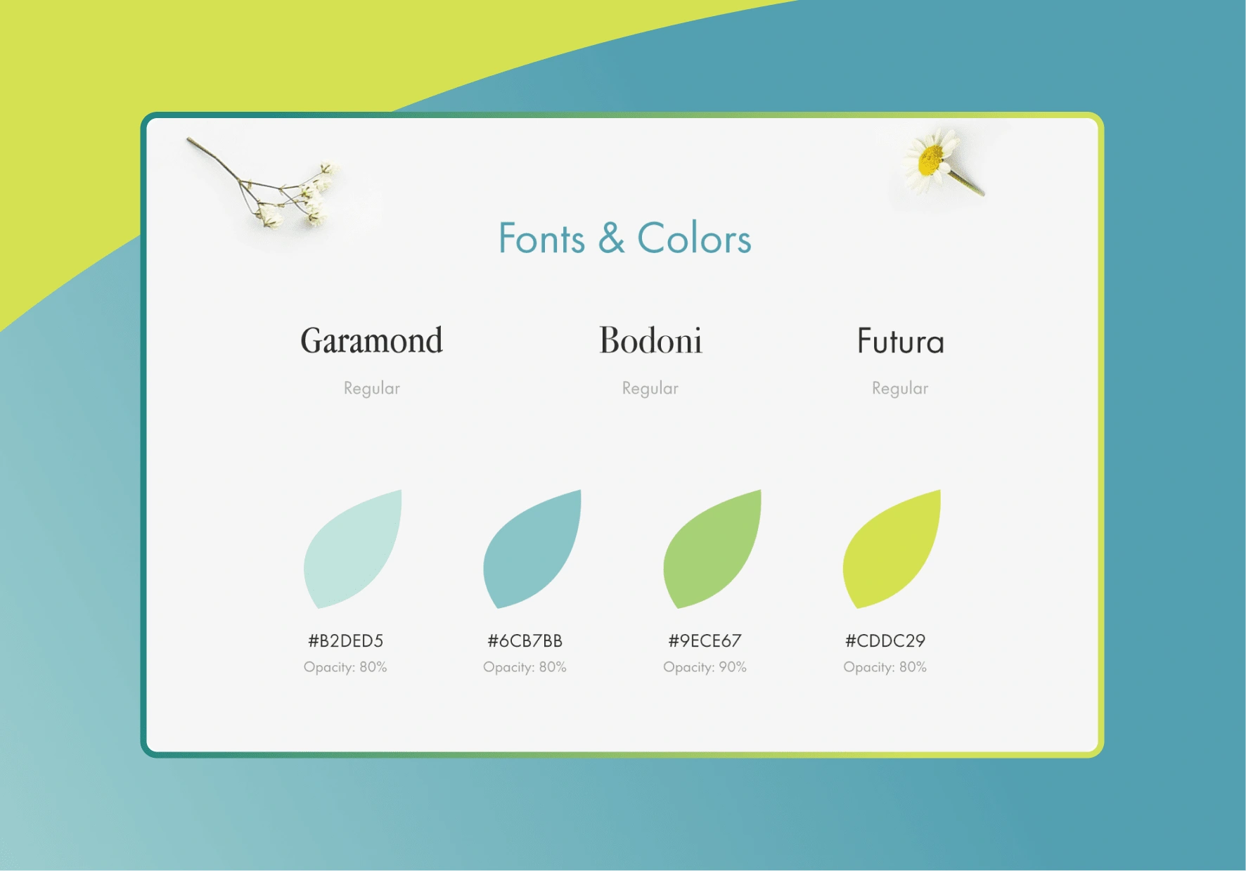 Font and brand colors